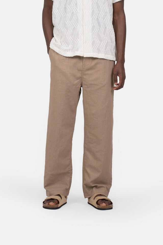 Baggy Hørbukser Mokka | Skagen-clothing.dk