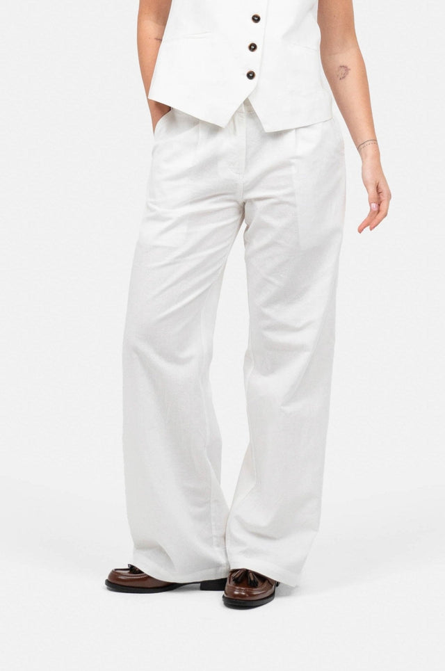 Hør Suitpants Hvid | Skagen-clothing.dk
