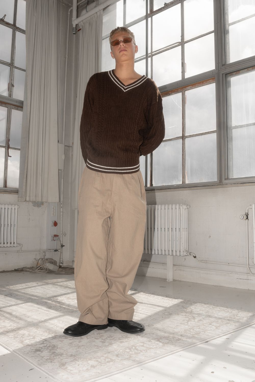 Baggy Hørbukser Mokka |  Skagen-clothing.dk