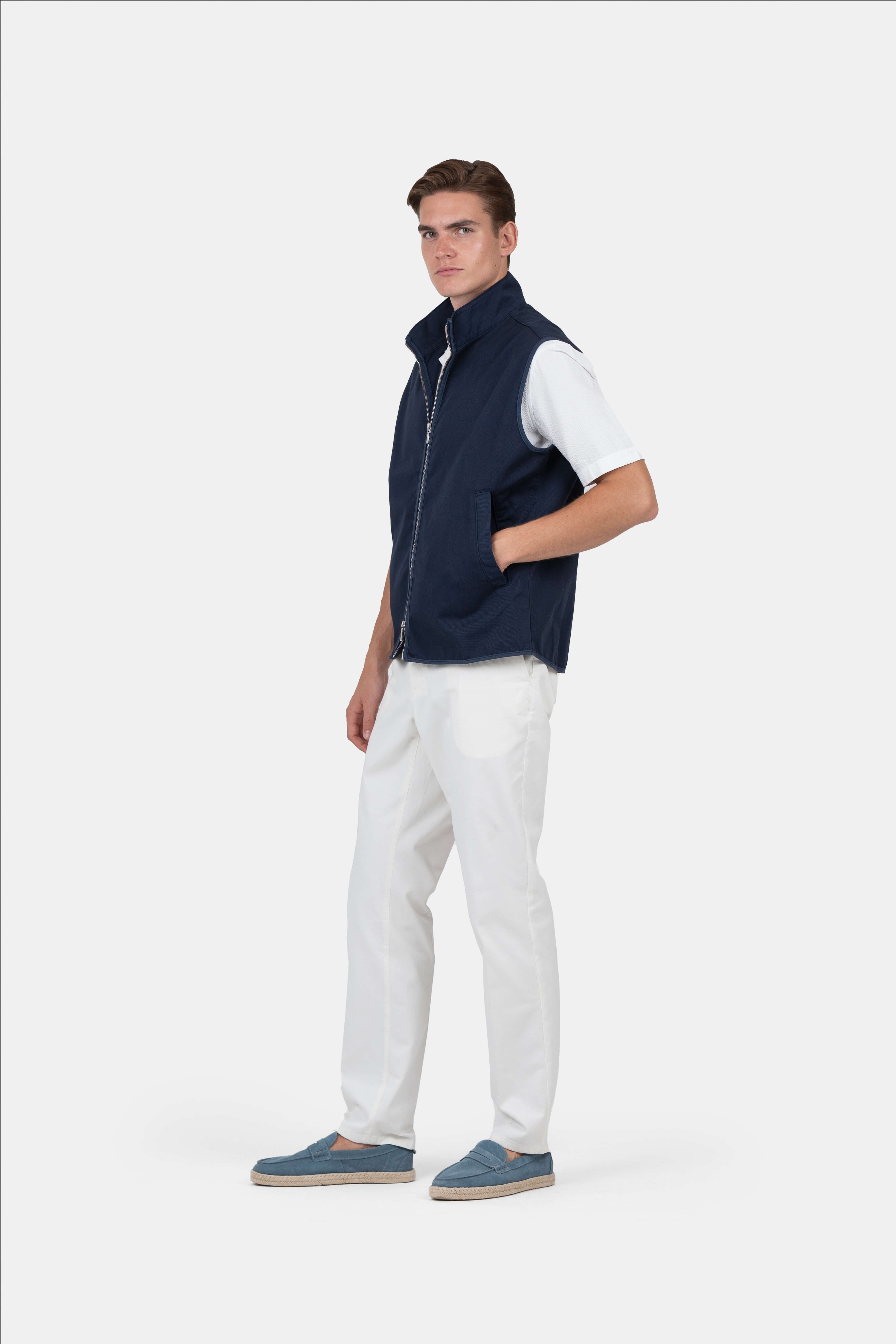 Zip Up Vest Navy |  Skagen-clothing.dk