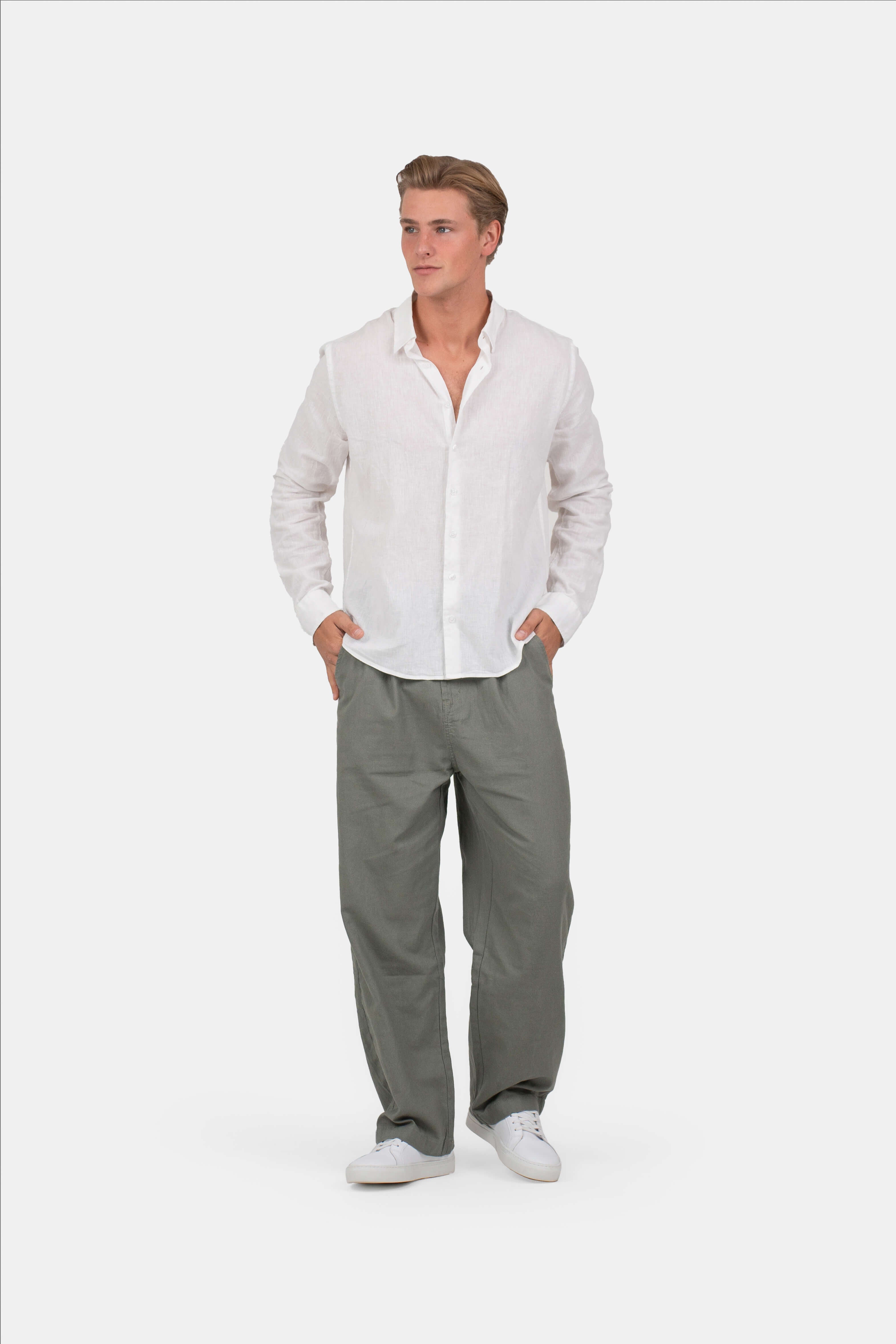Baggy Hørbukser Army |  Skagen-clothing.dk