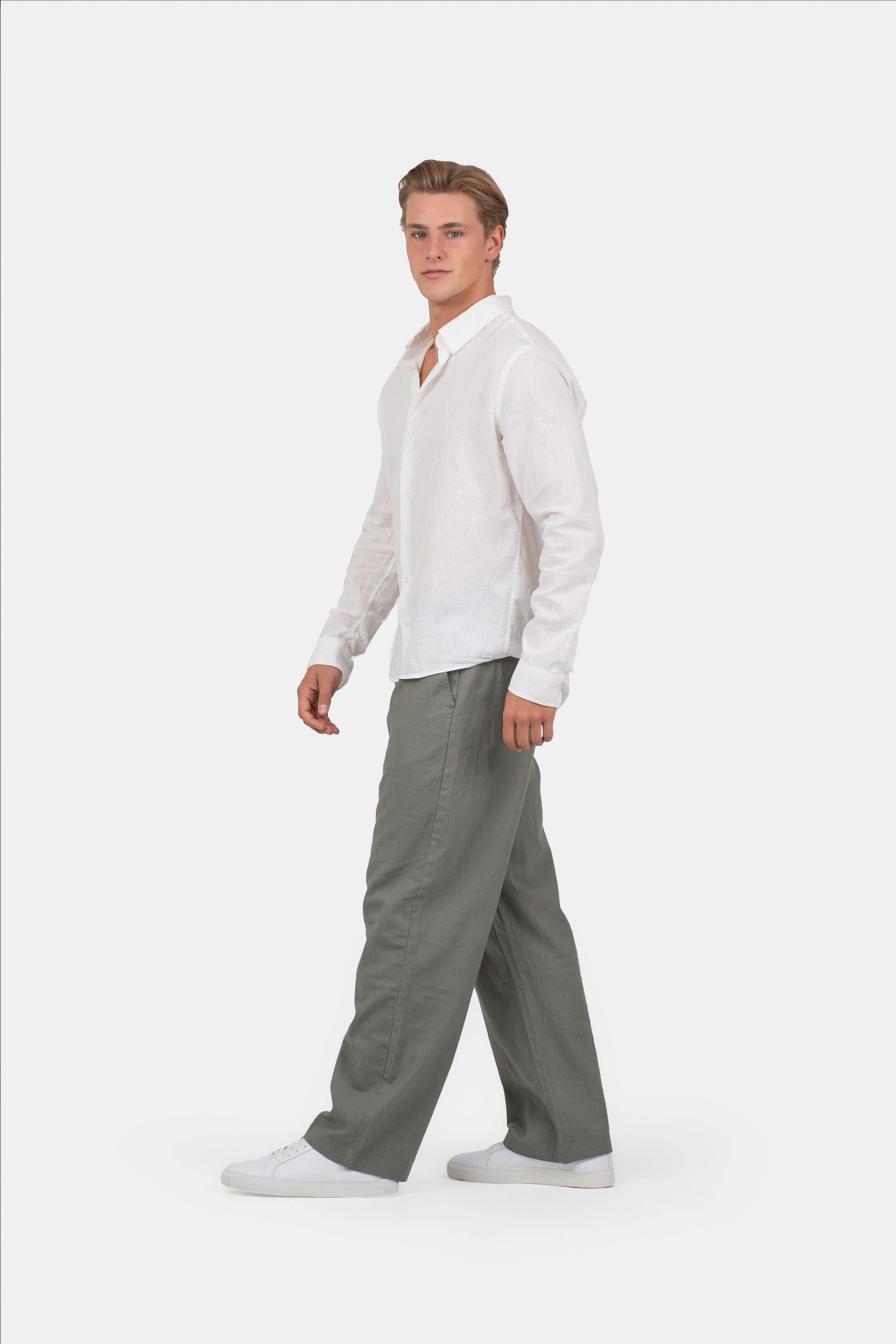 Baggy Hørbukser Army |  Skagen-clothing.dk