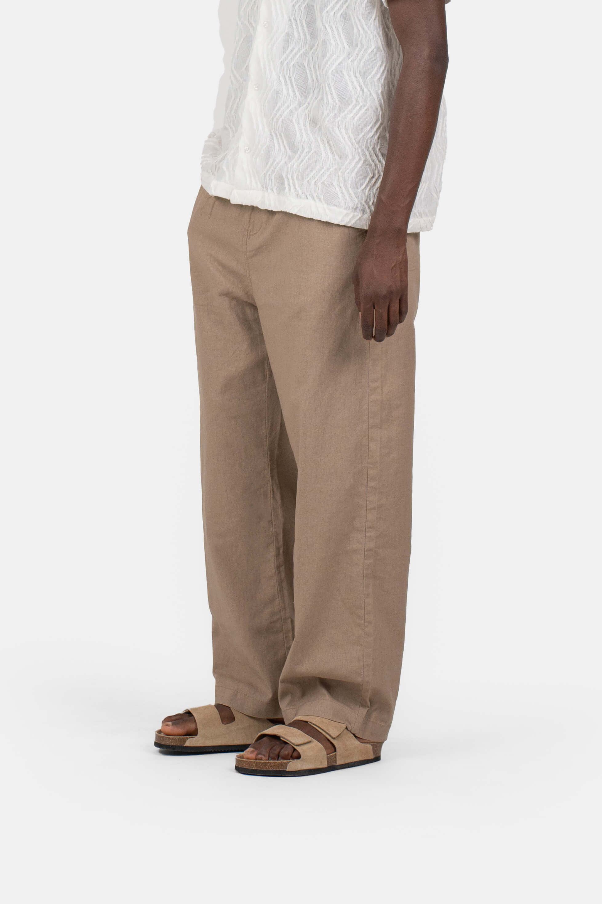 Baggy Hørbukser Mokka |  Skagen-clothing.dk