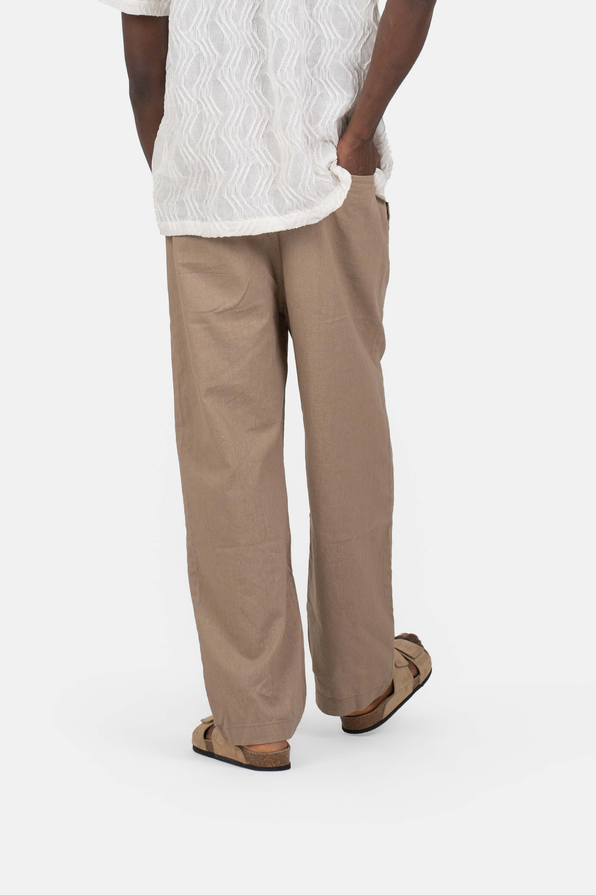 Baggy Hørbukser Mokka |  Skagen-clothing.dk