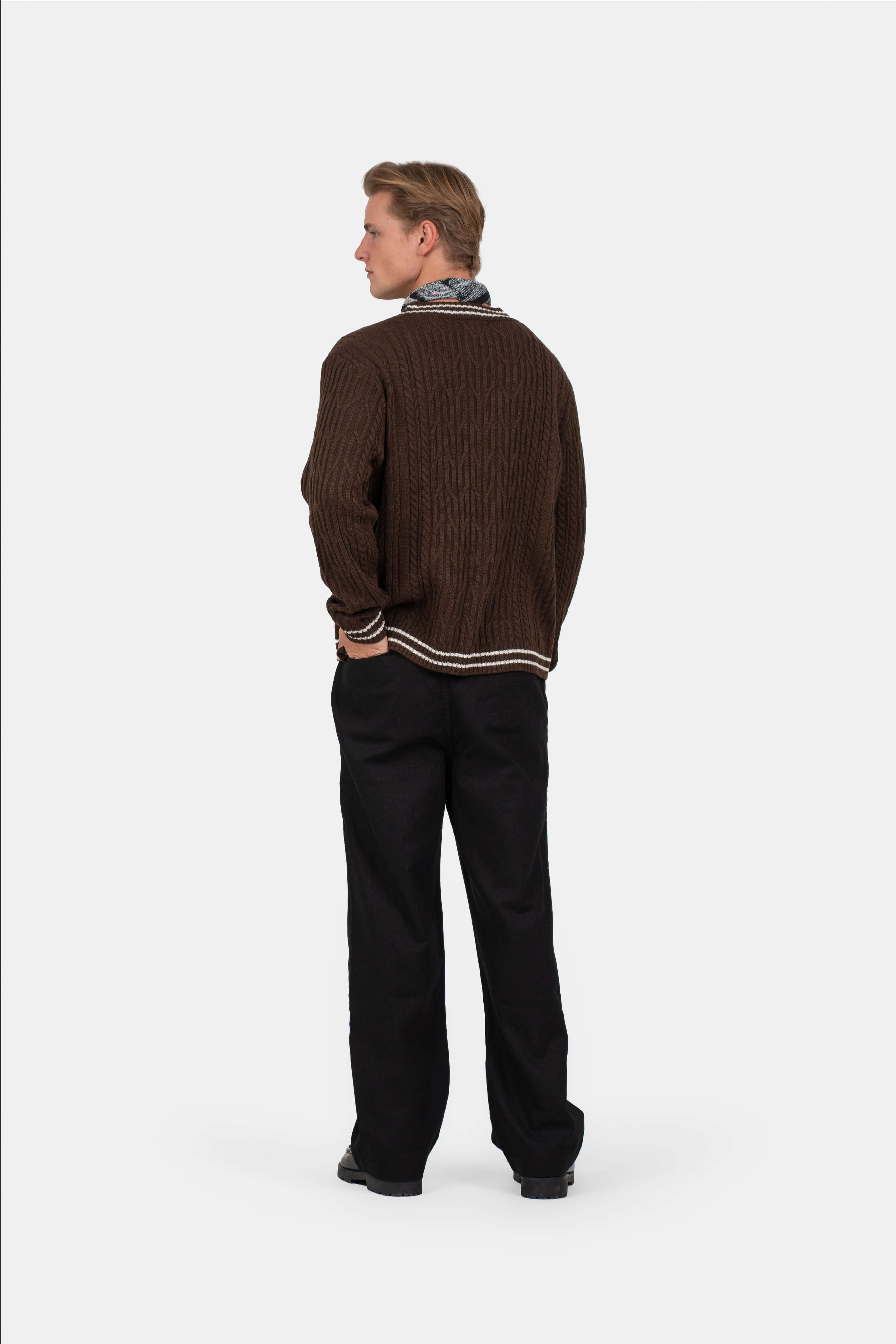 Baggy Hørbukser Sort |  Skagen-clothing.dk