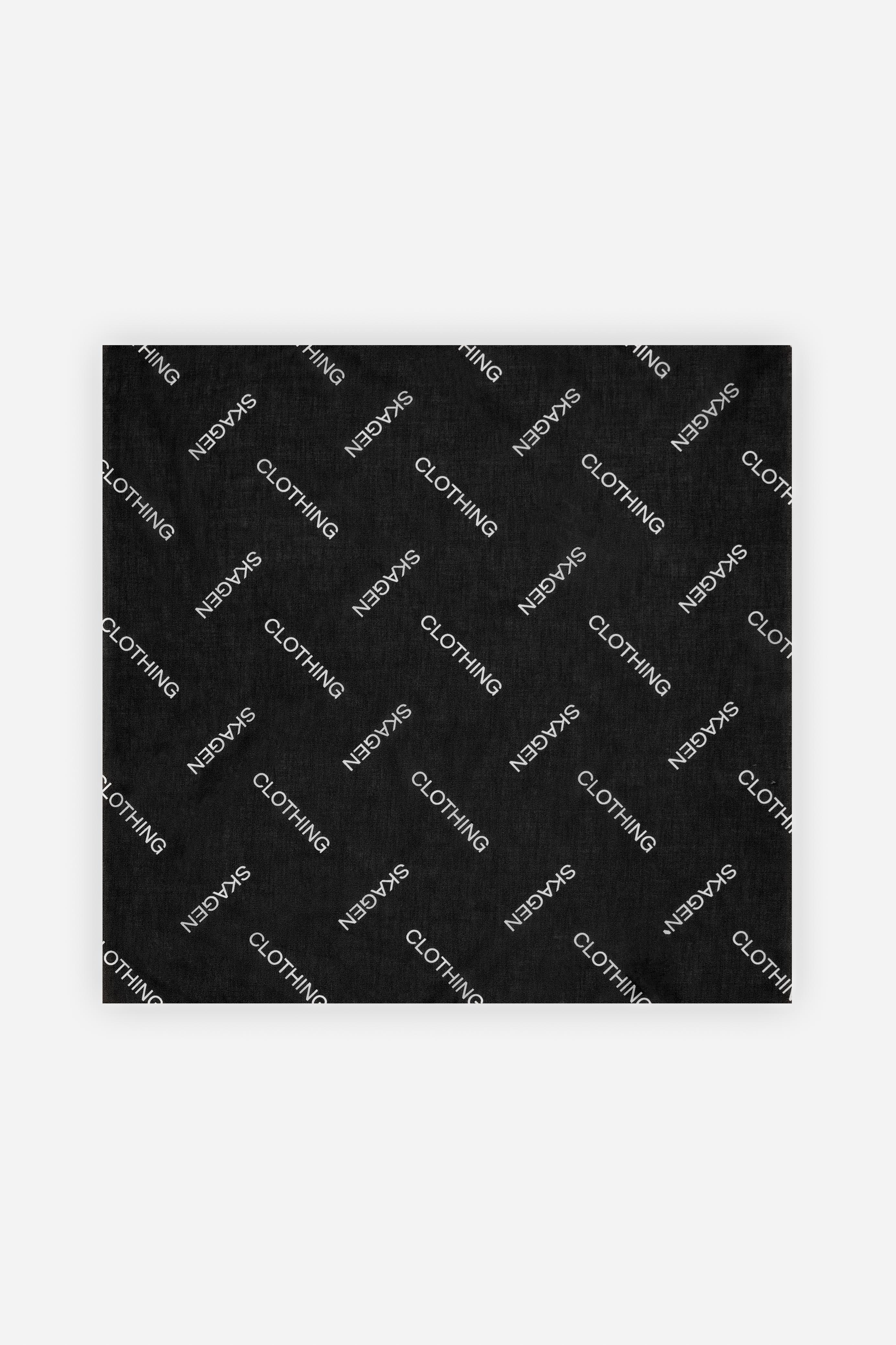 Monogram Bandana Sort |  Skagen-clothing.dk