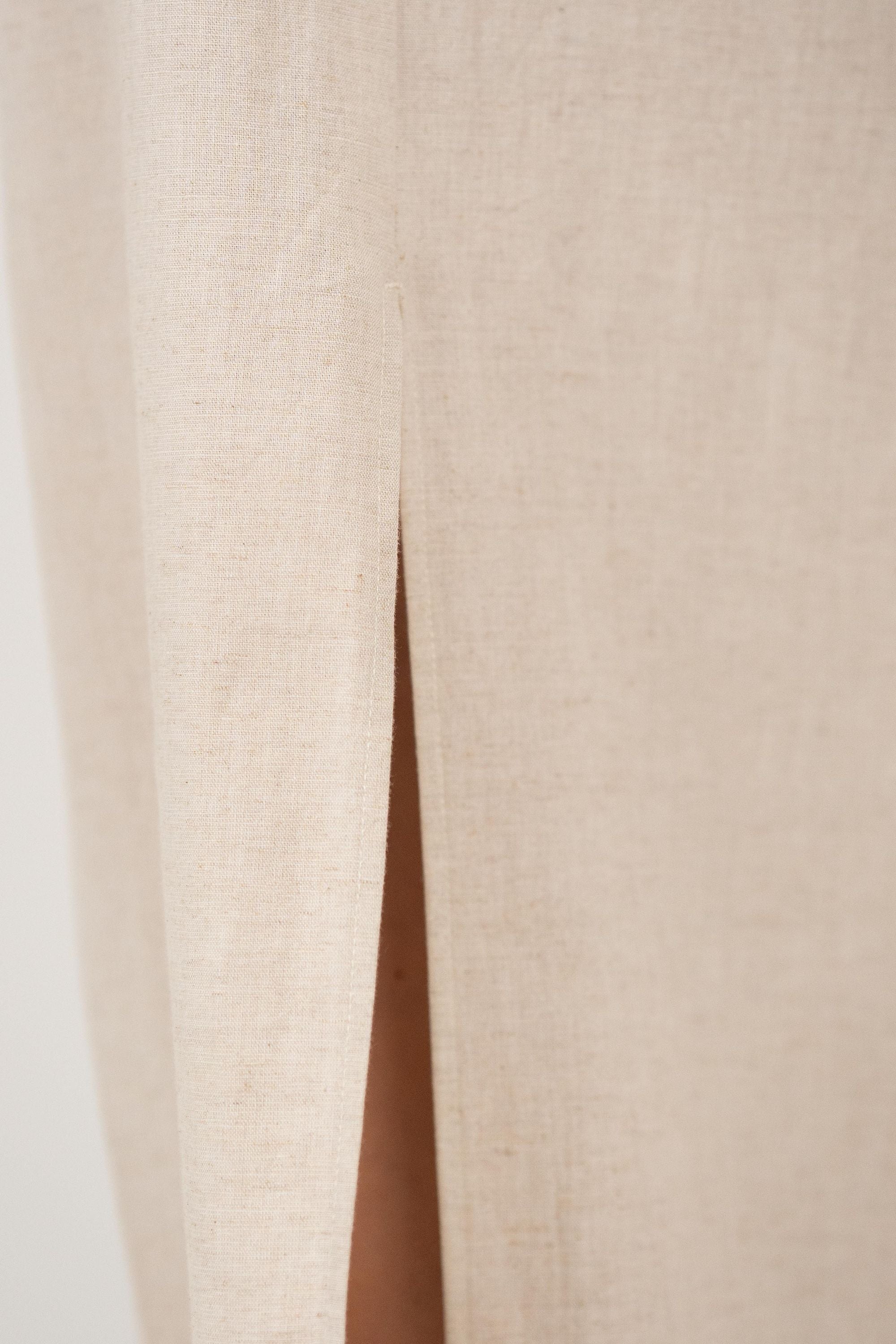 Linskjørt Beige