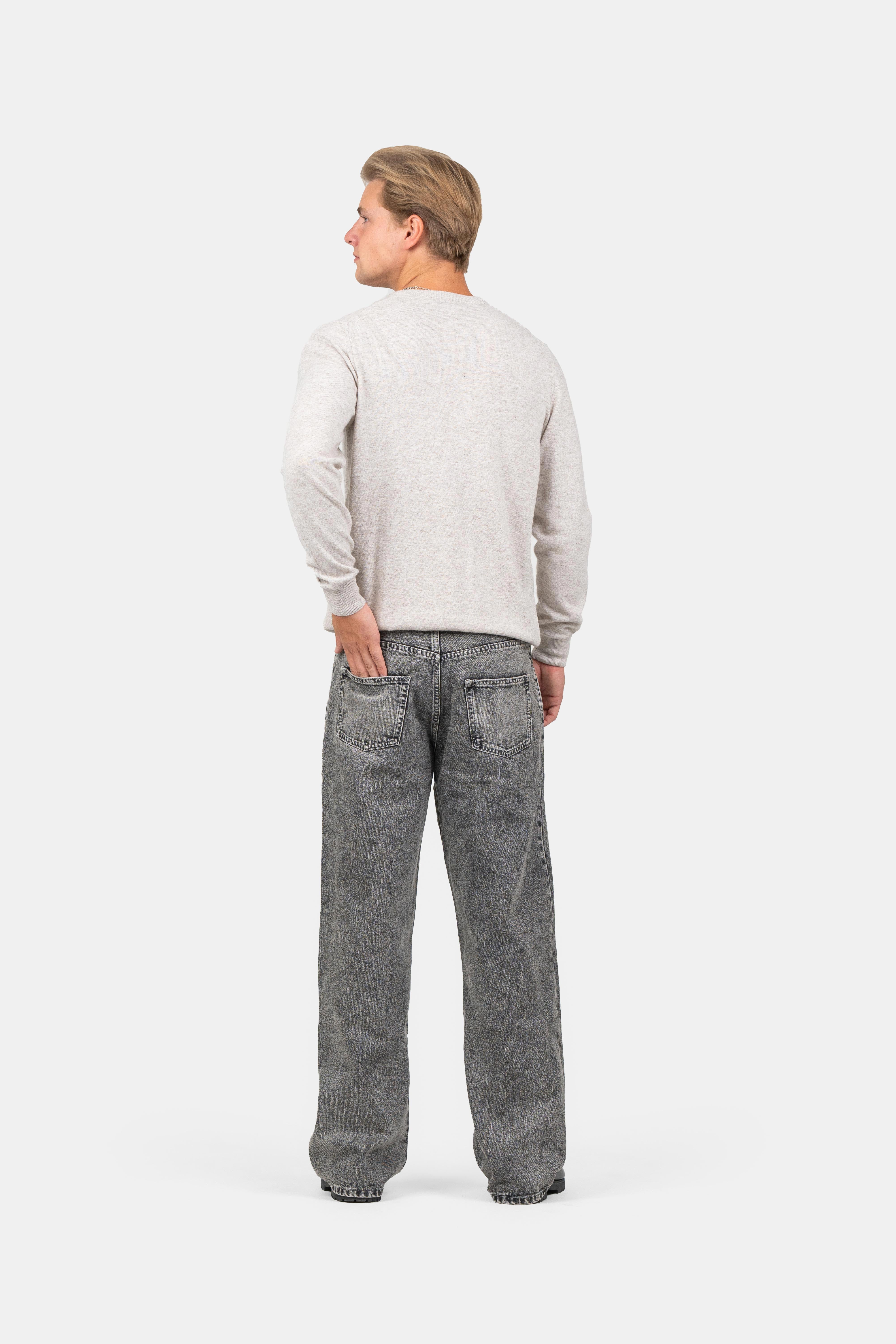 Baggy Denim Jeans Washed Grey