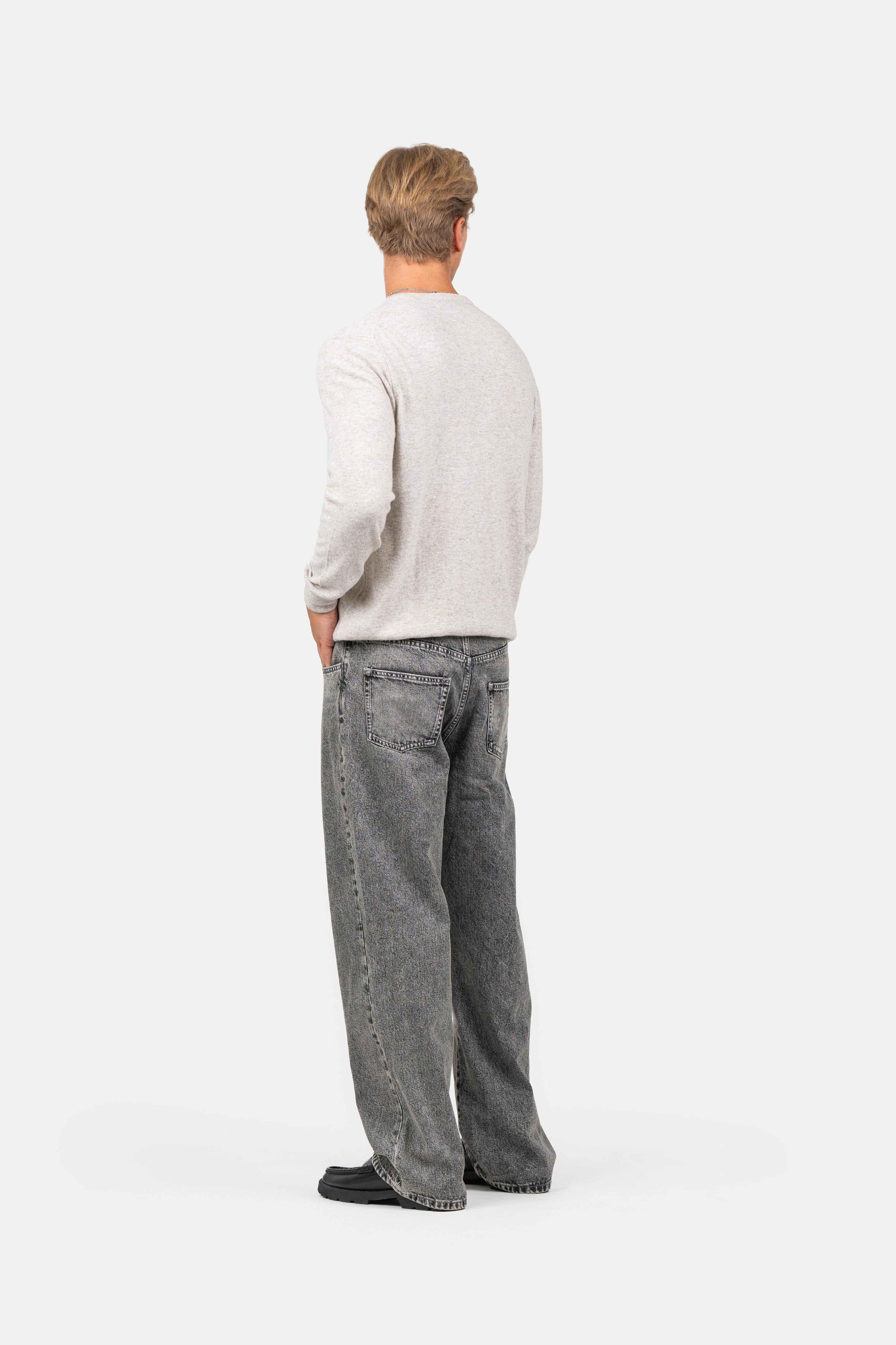 Baggy Denim Jeans Washed Grey