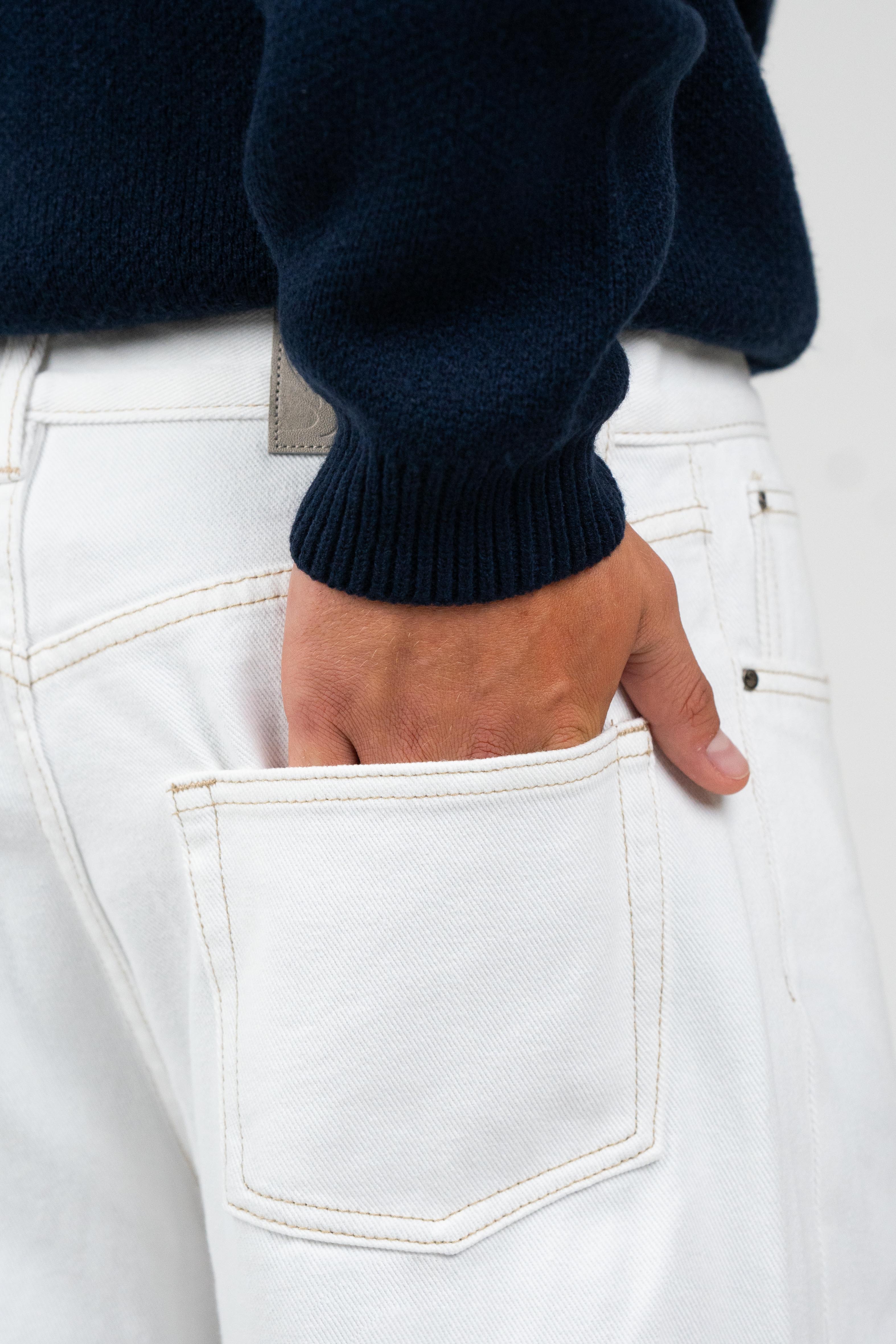 Baggy Denim Jeans White