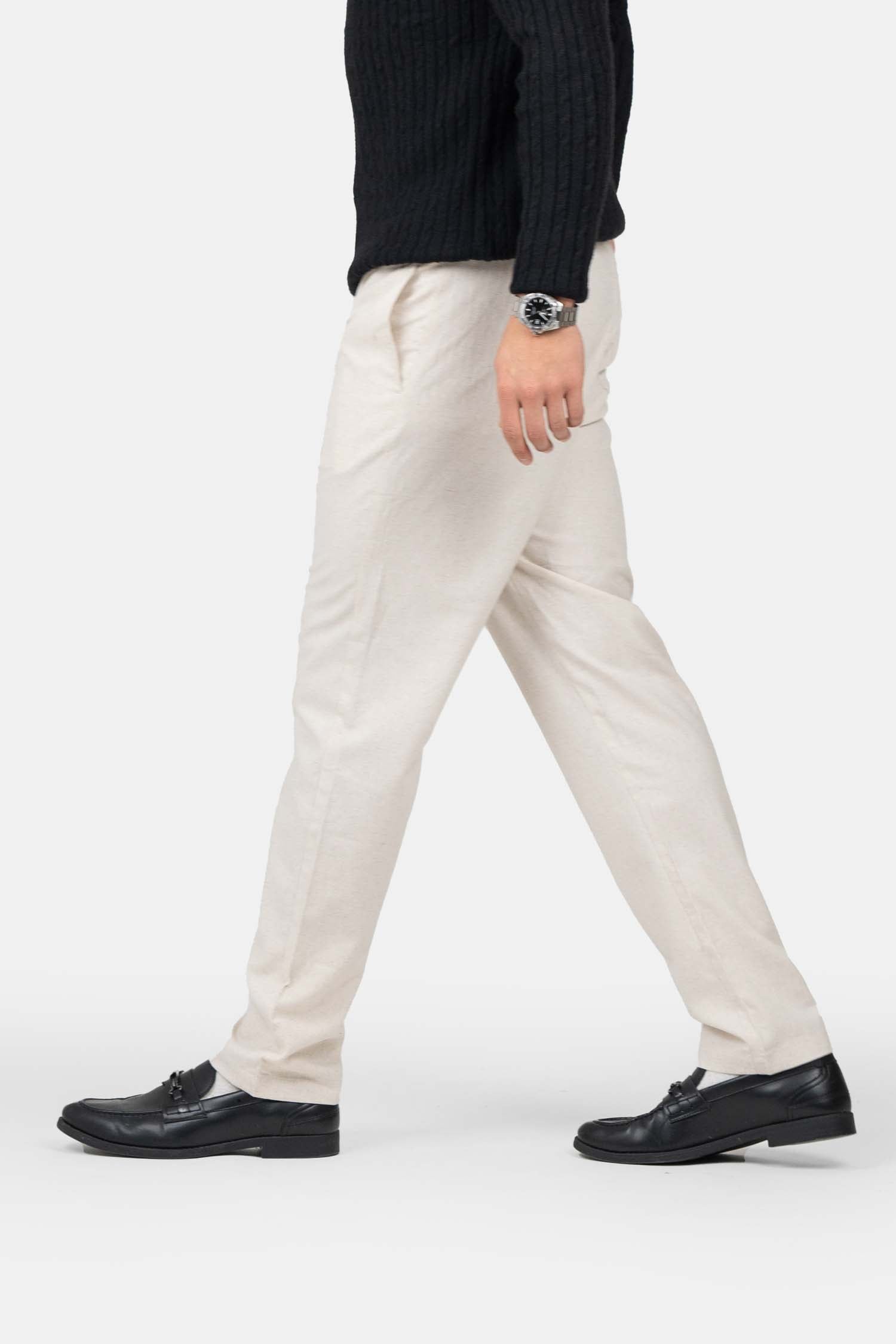 Heavyweight Linbukse Beige