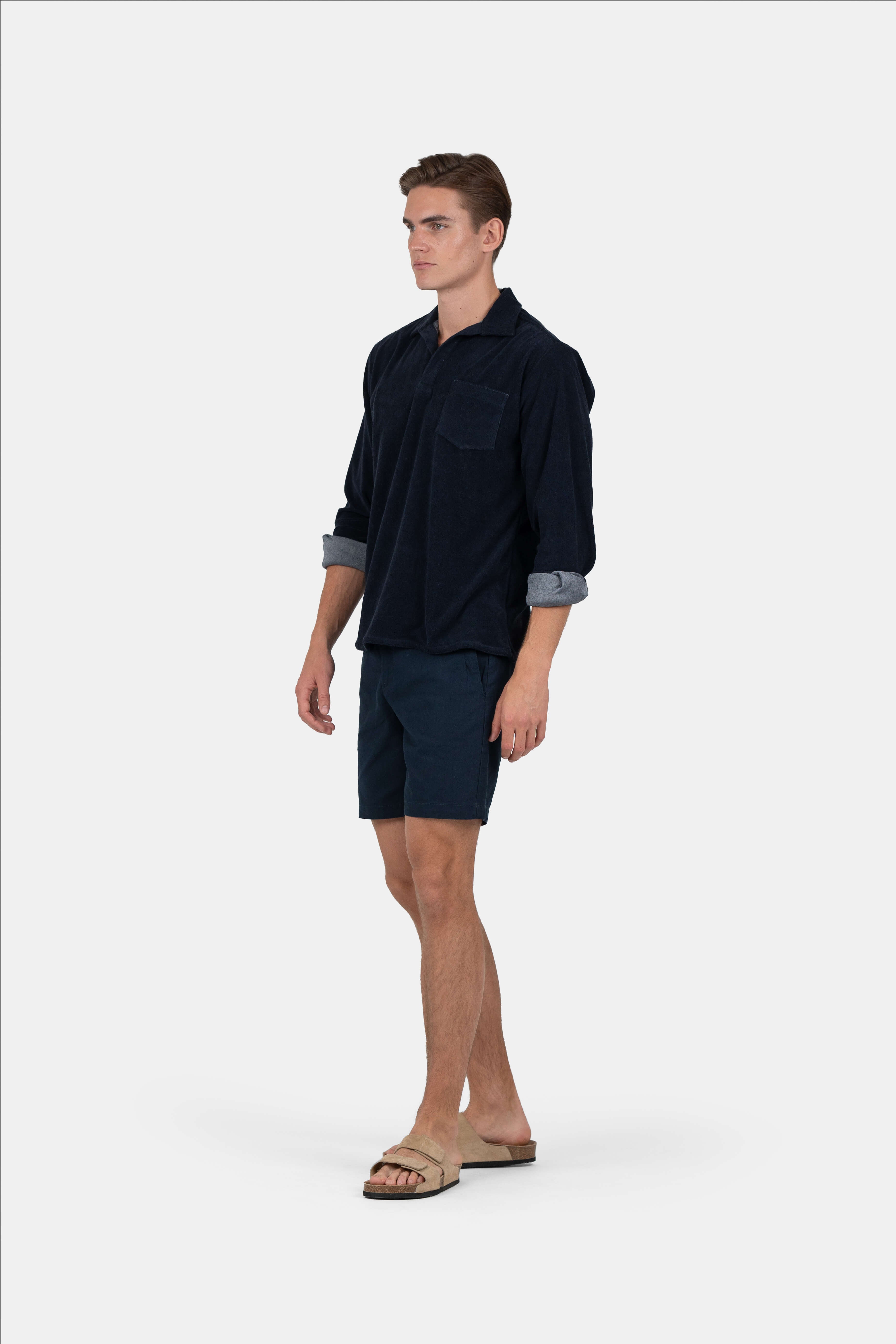 Terry Polo LS Navy |  Skagen-clothing.dk