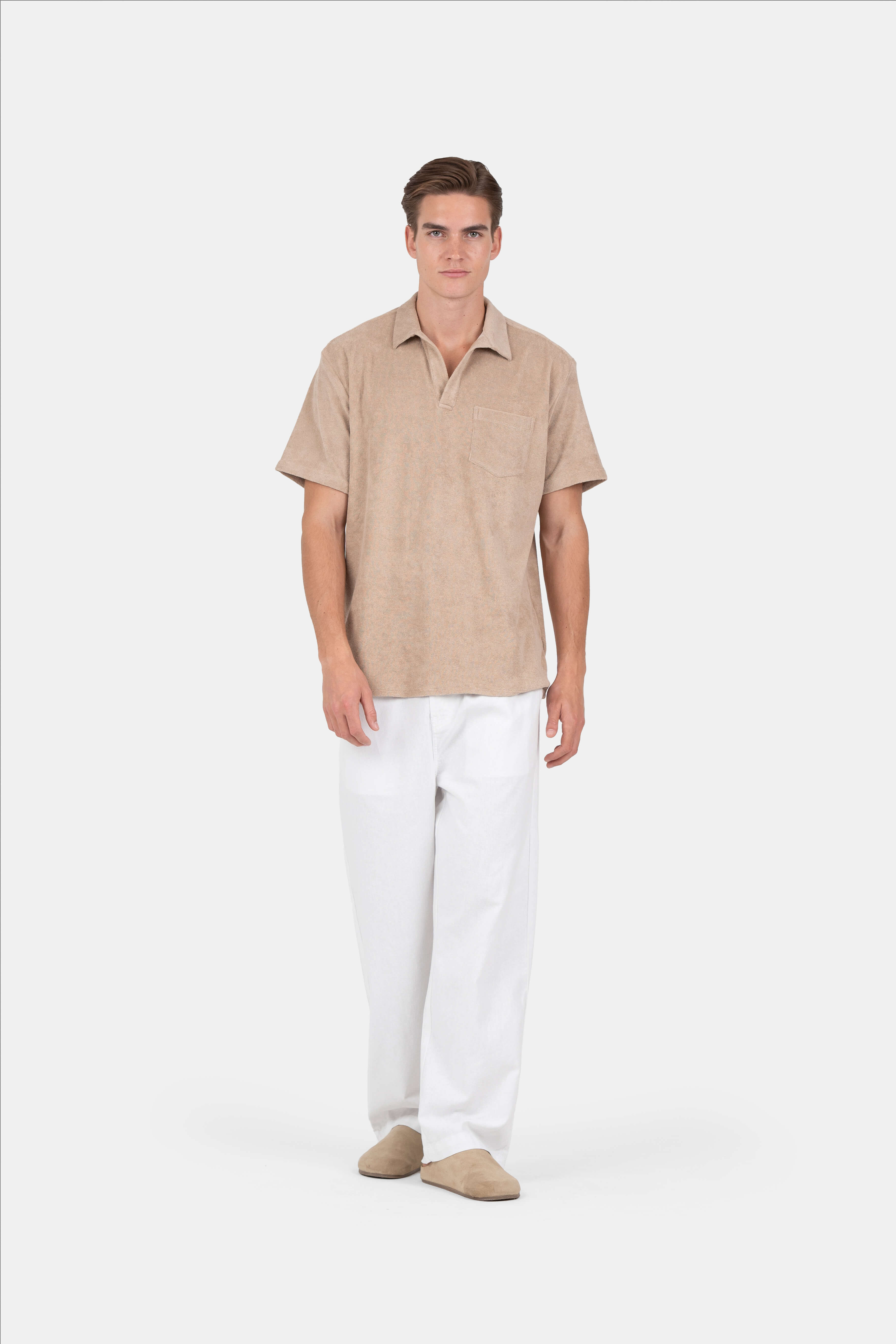 Terry Polo SS Mokka |  Skagen-clothing.dk