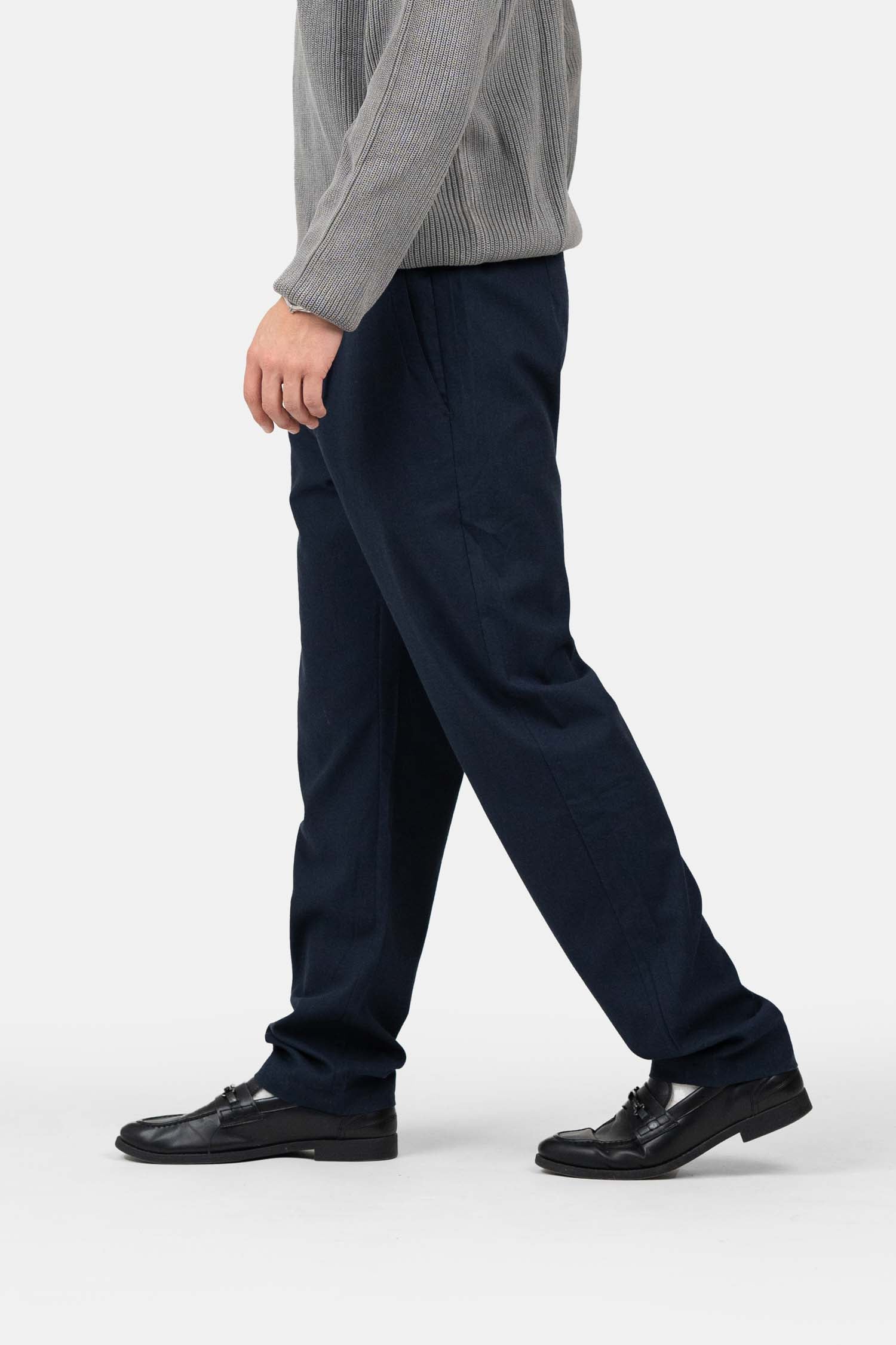 Heavyweight Linbukse Navy