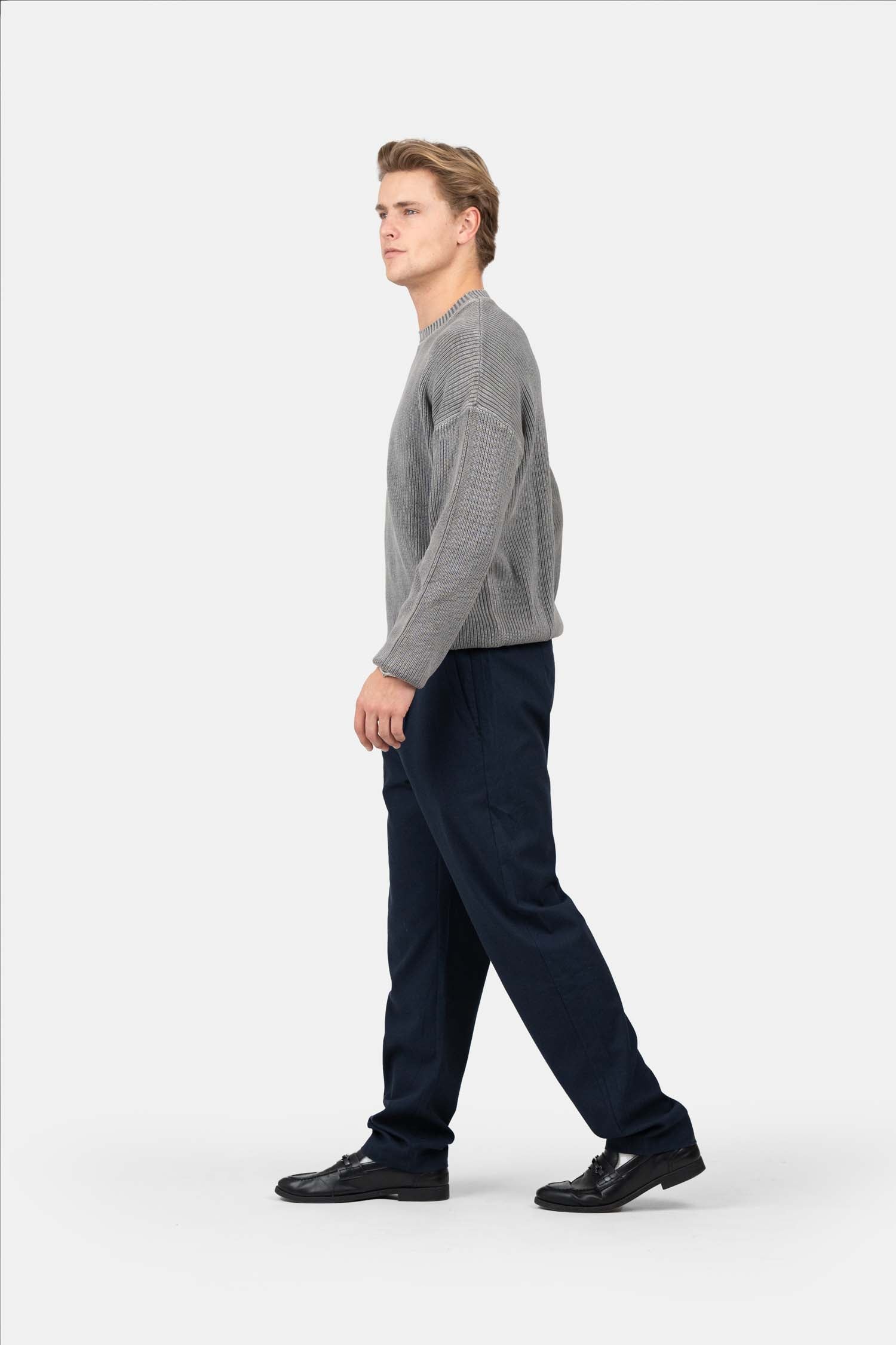 Heavyweight Linbukse Navy