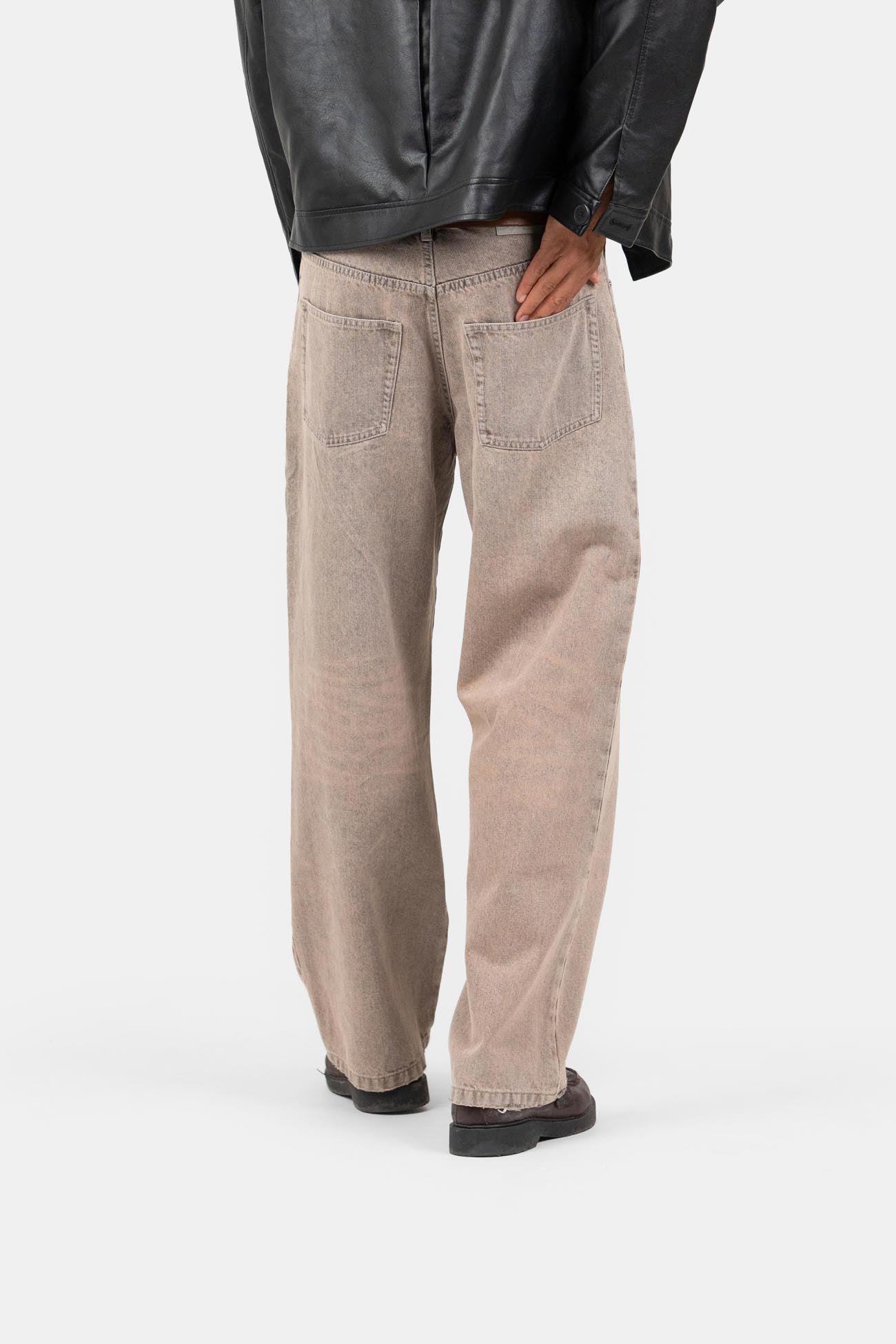Baggy Denim Jeans Rose Vintage Wash