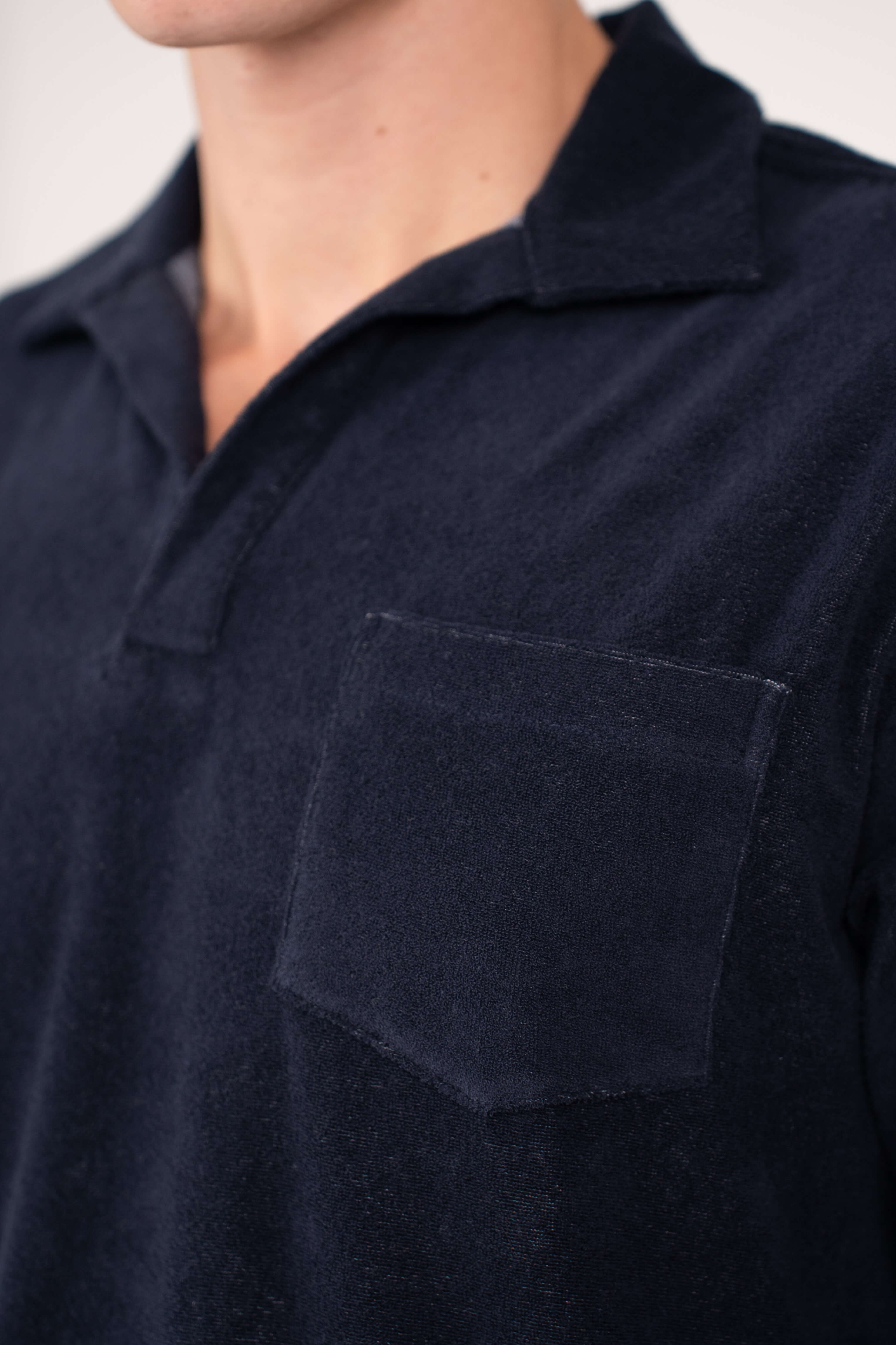 Terry Polo LS Navy |  Skagen-clothing.dk