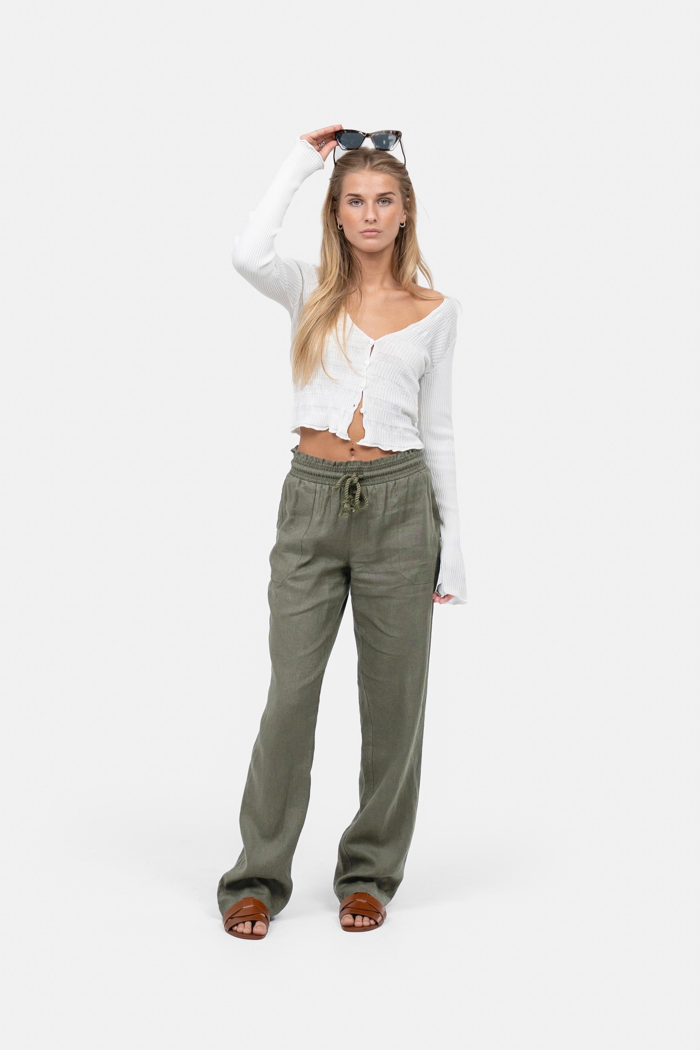 Hørbukser Lavtaljede Army |  Skagen-clothing.dk