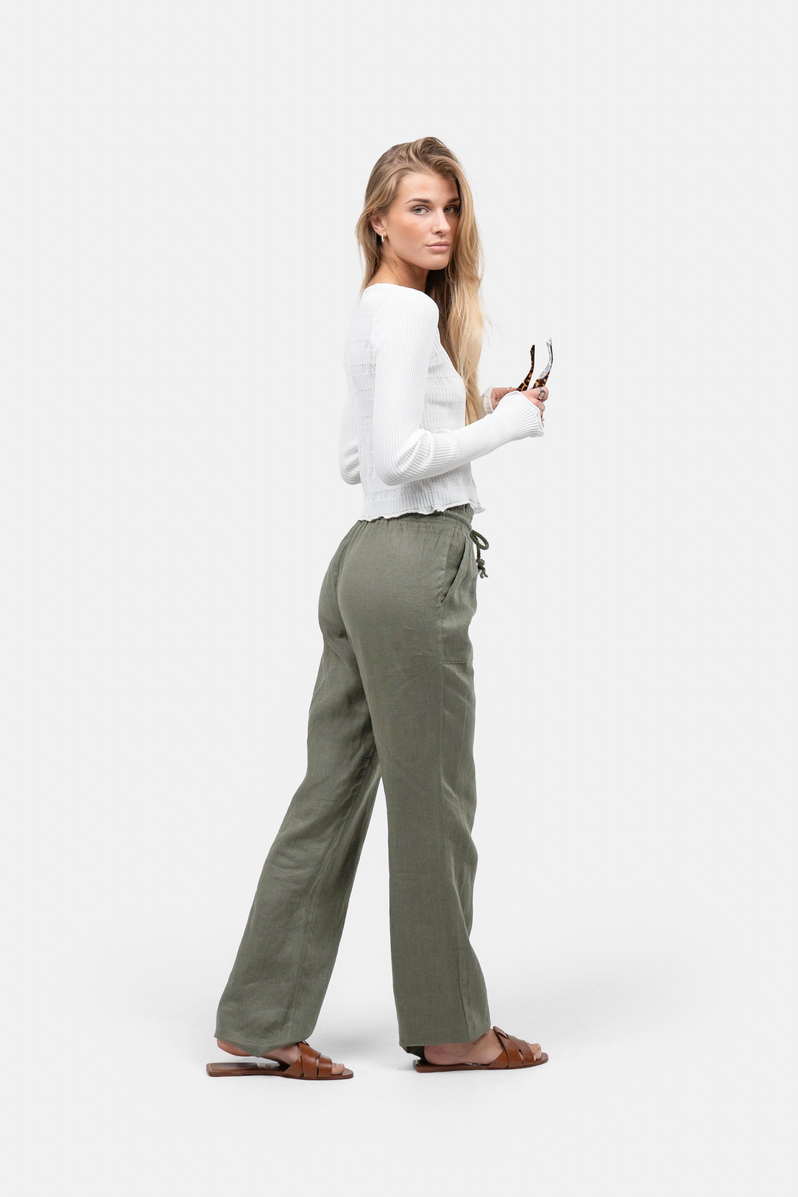 Hørbukser Lavtaljede Army |  Skagen-clothing.dk