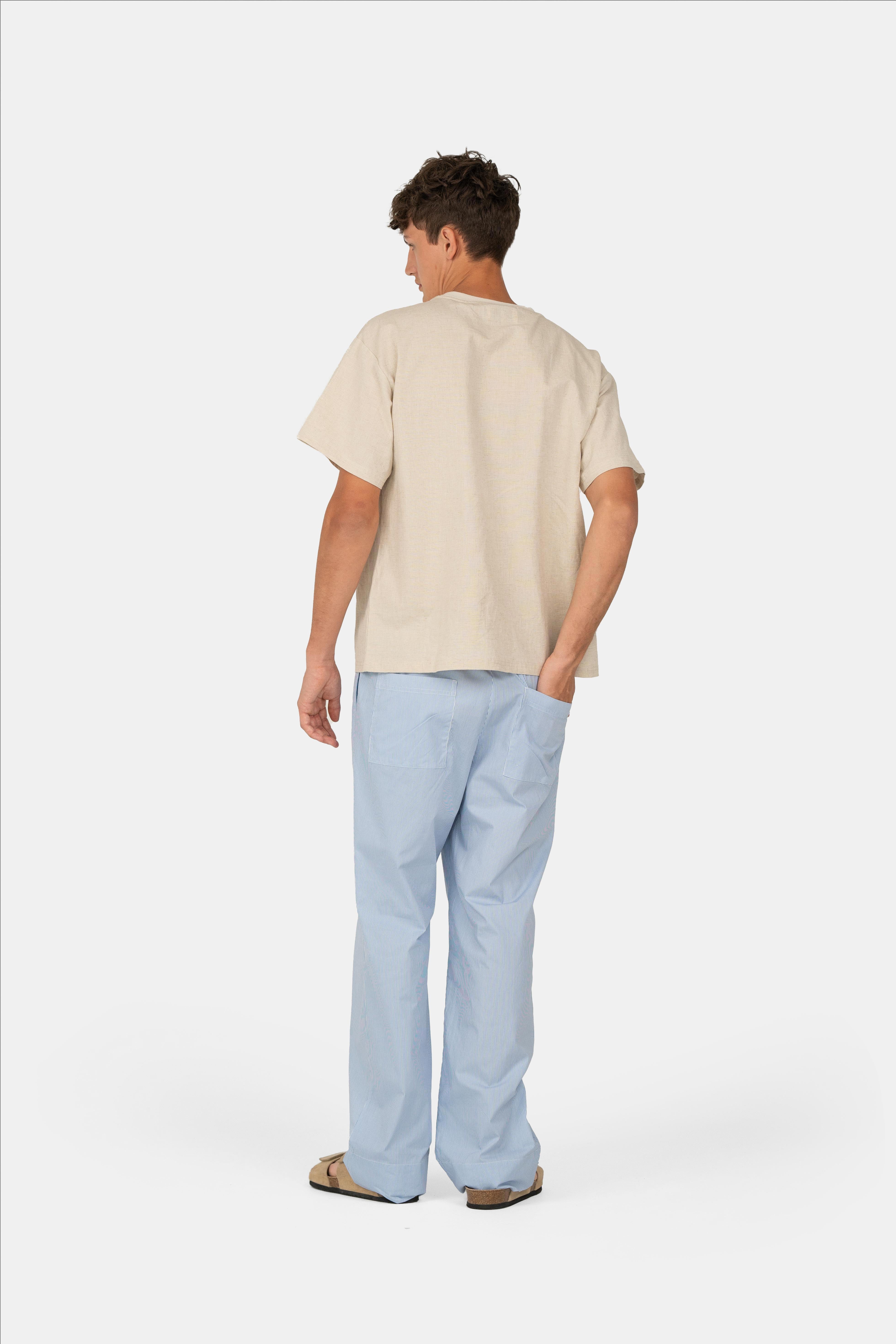 Pyjamas Pants Blå Stripete