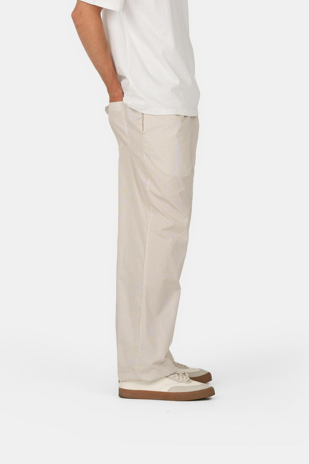 Pyjamas Pants Beige stribet |  Skagen-clothing.dk