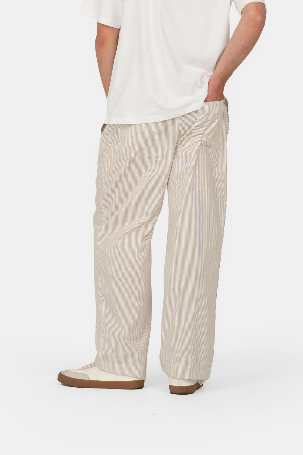 Pyjamas Pants Beige stribet |  Skagen-clothing.dk