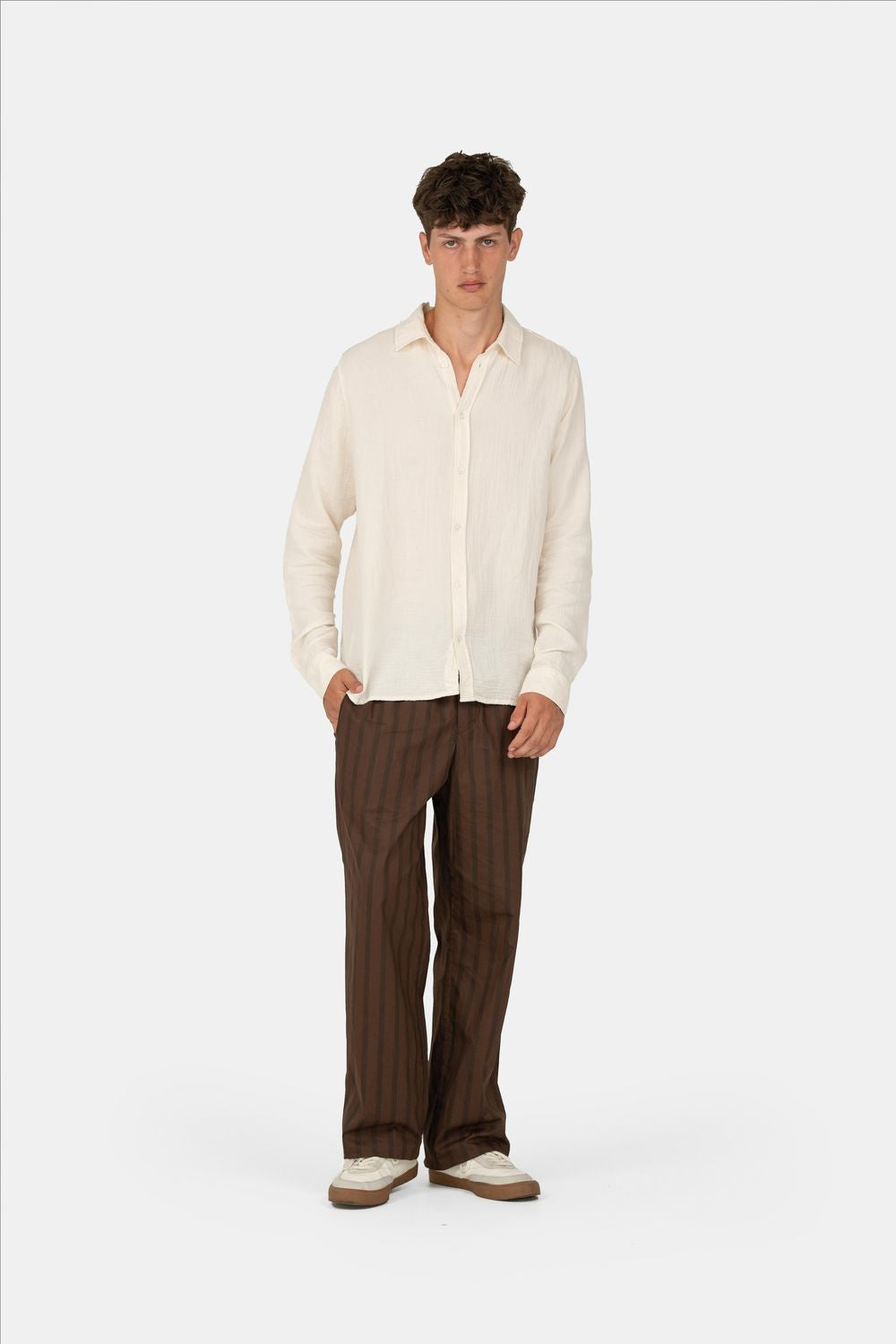 Pyjamas Pants Brun stribet |  Skagen-clothing.dk