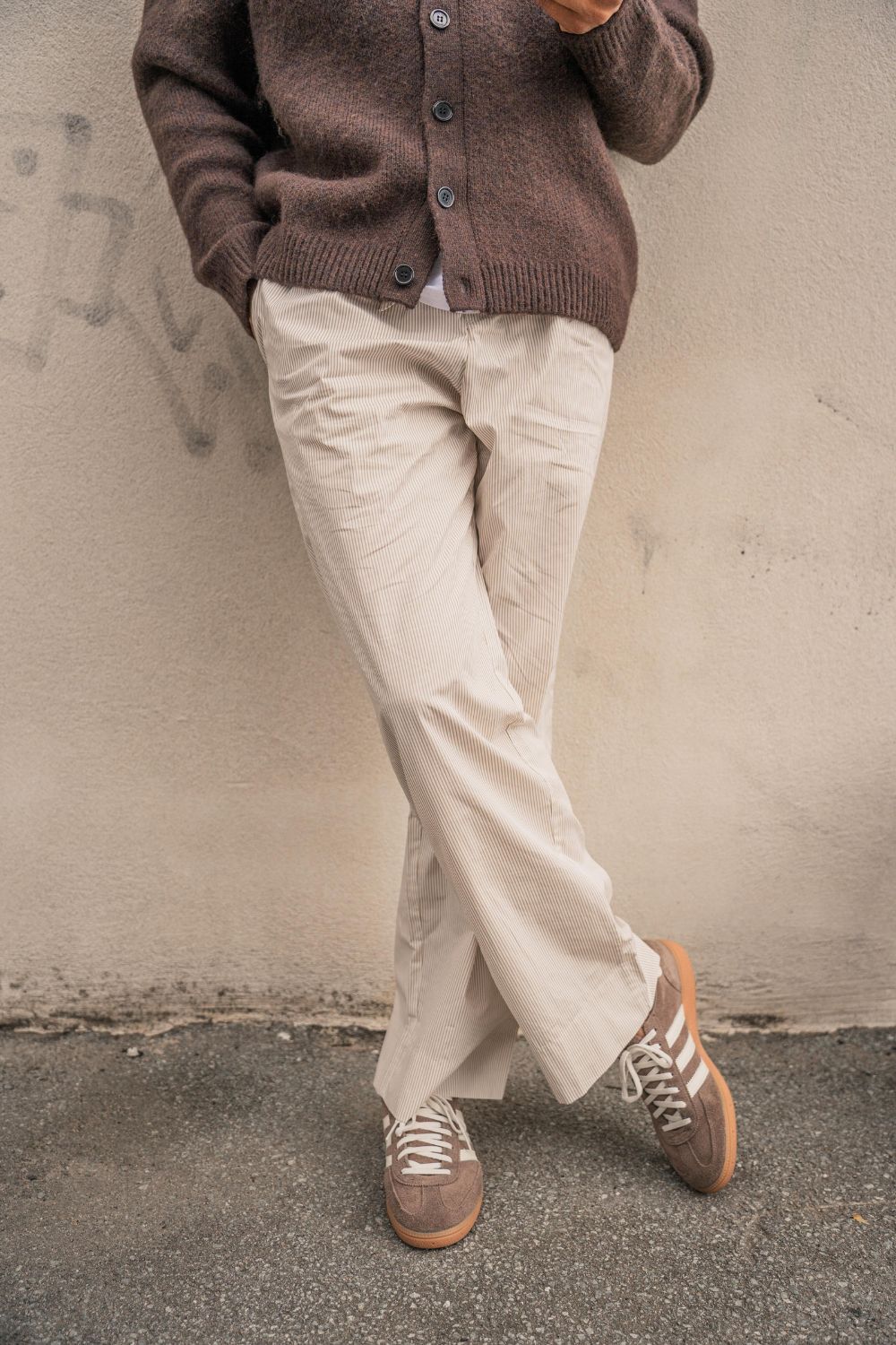 Pyjamas Pants Beige stribet |  Skagen-clothing.dk