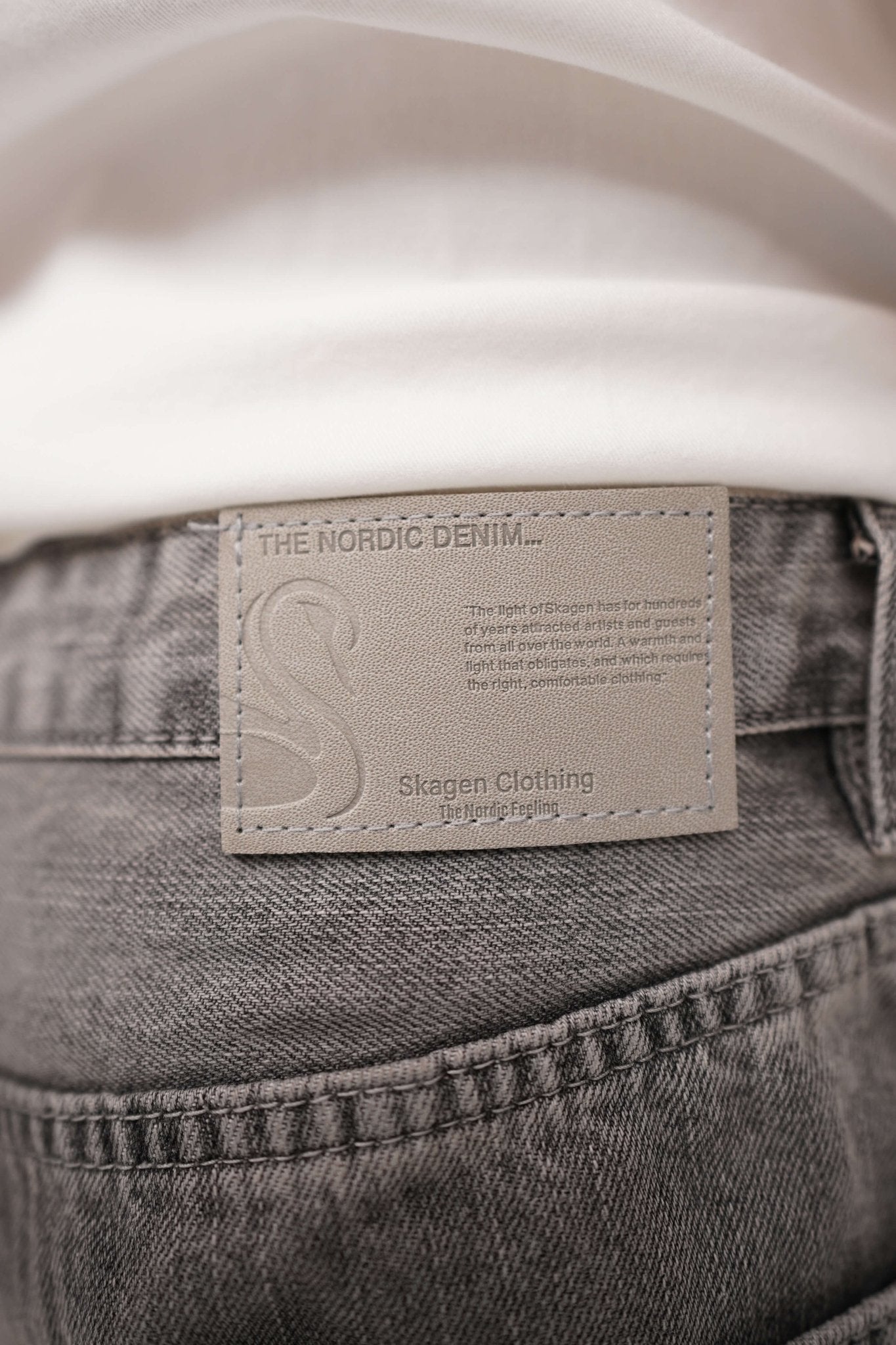 Denim Jeans Washed Grey |  Skagen-clothing.dk