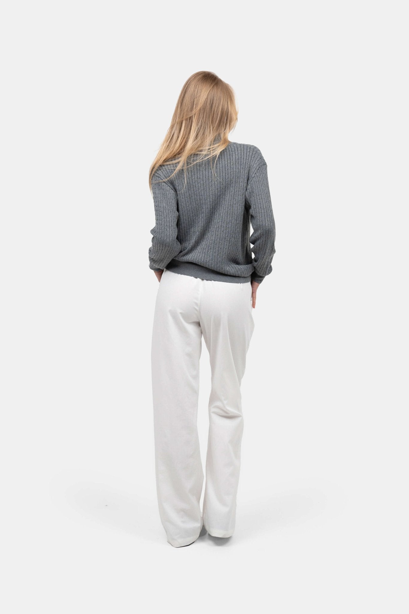 Heavyweight Hørbukser Højtaljede Hvid |  Skagen-clothing.dk