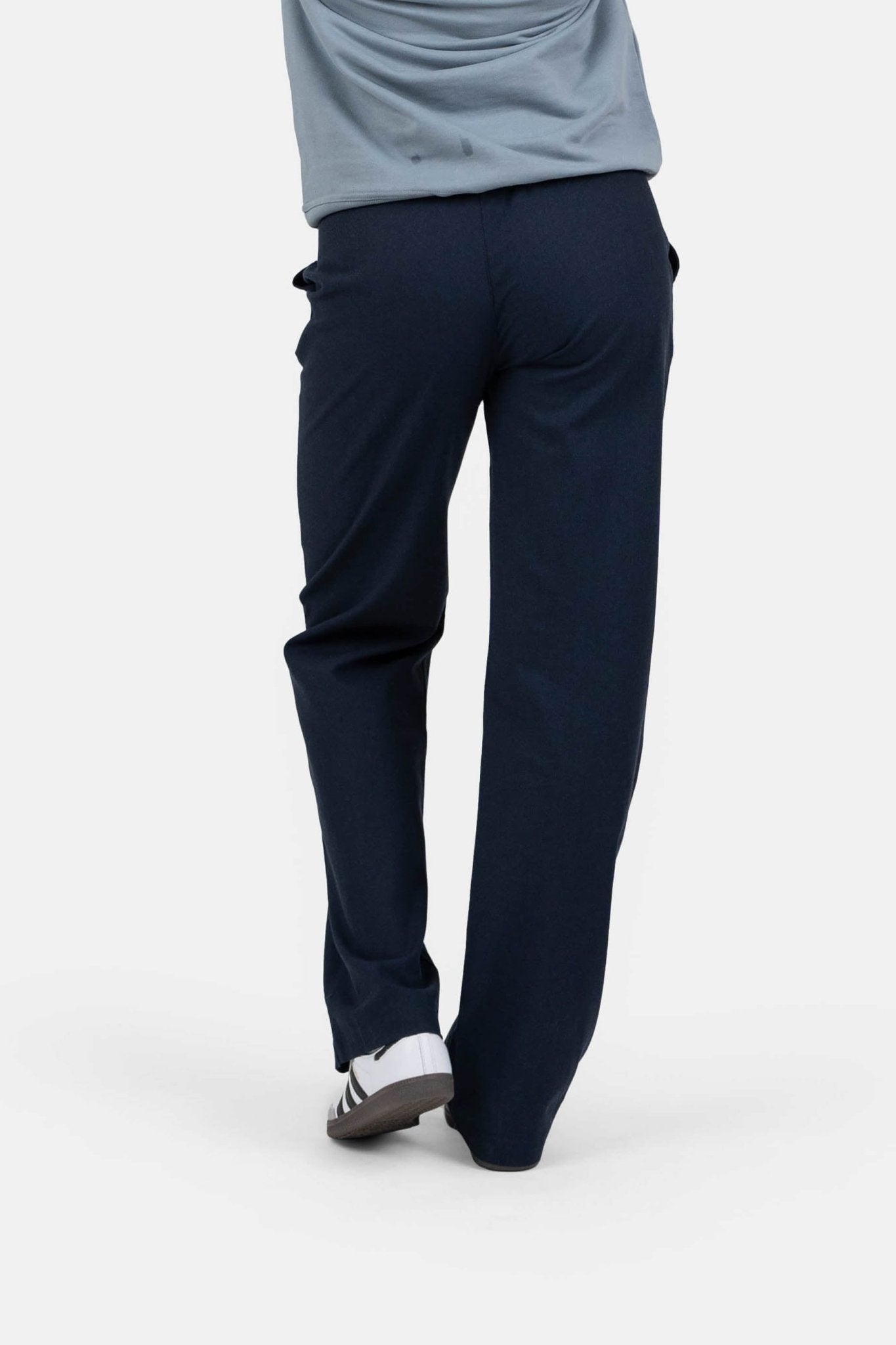 Heavyweight Hørbukser Højtaljede Navy |  Skagen-clothing.dk