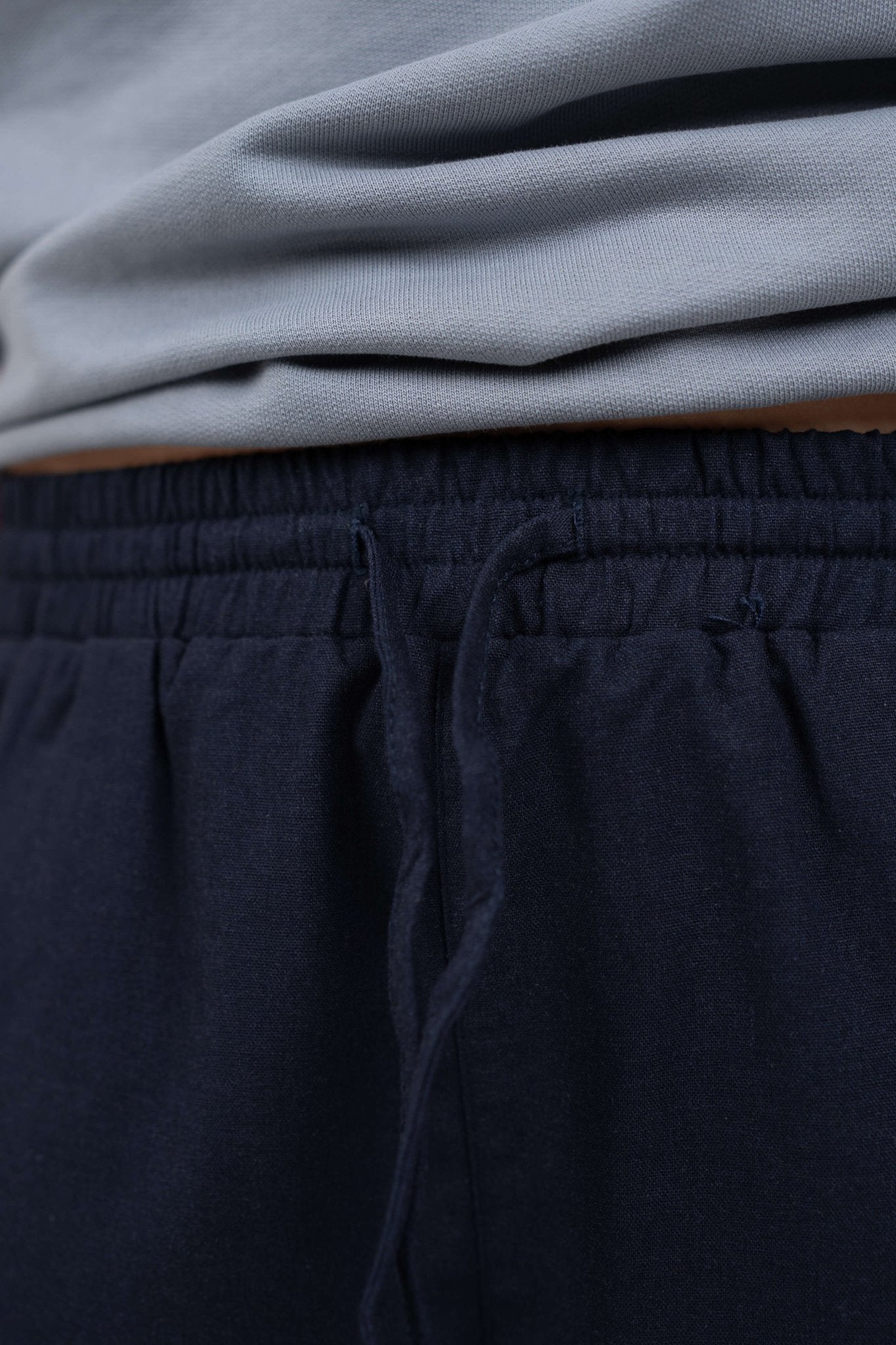Heavyweight Hørbukser Højtaljede Navy |  Skagen-clothing.dk