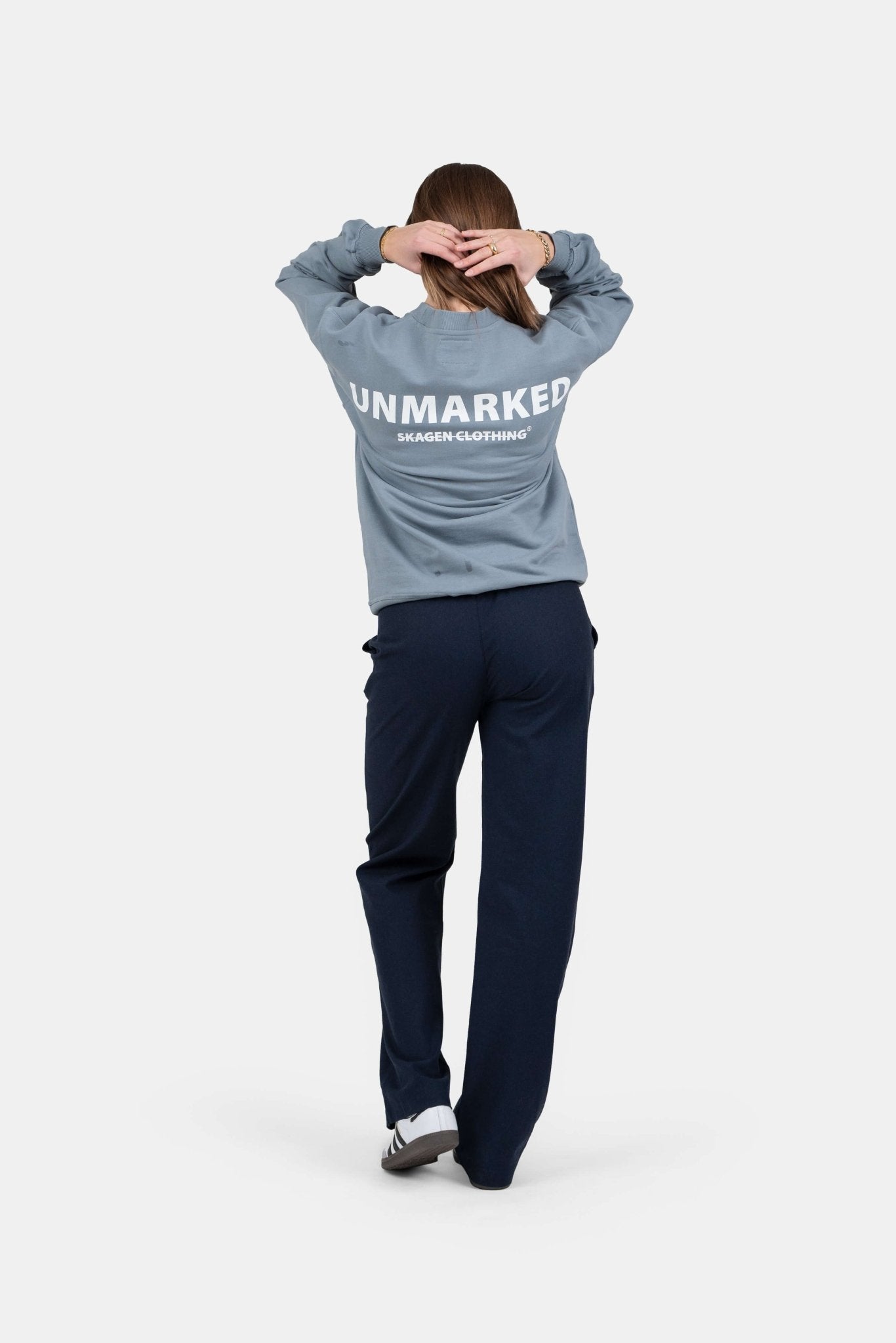 Heavyweight Hørbukser Højtaljede Navy |  Skagen-clothing.dk