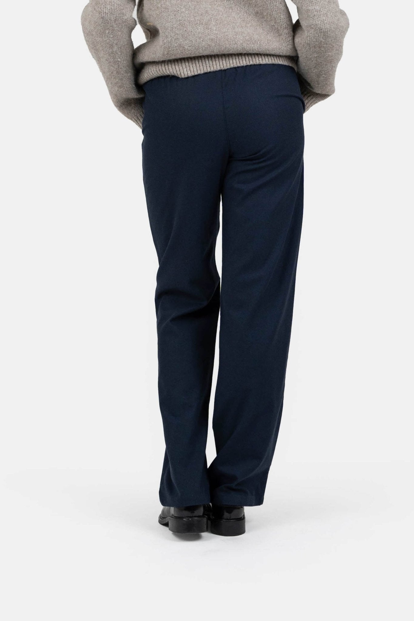 Heavyweight Hørbukser Lavtaljede Navy |  Skagen-clothing.dk