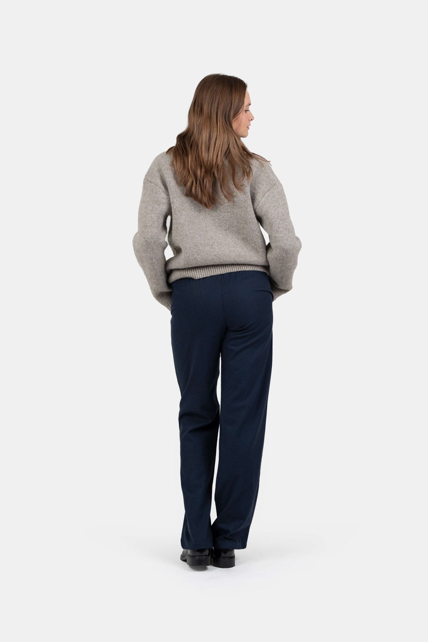 Heavyweight Hørbukser Lavtaljede Navy |  Skagen-clothing.dk