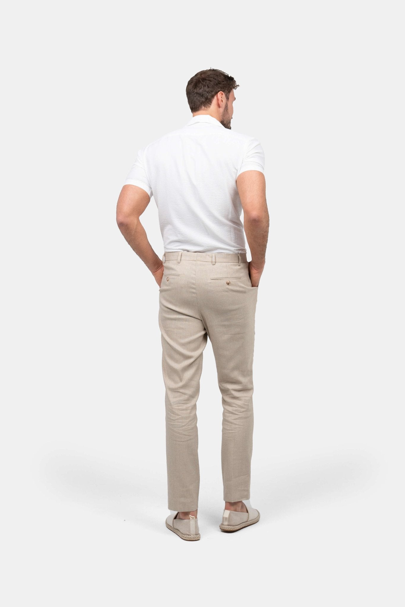 Hør Jakkesæt Beige |  Skagen-clothing.dk