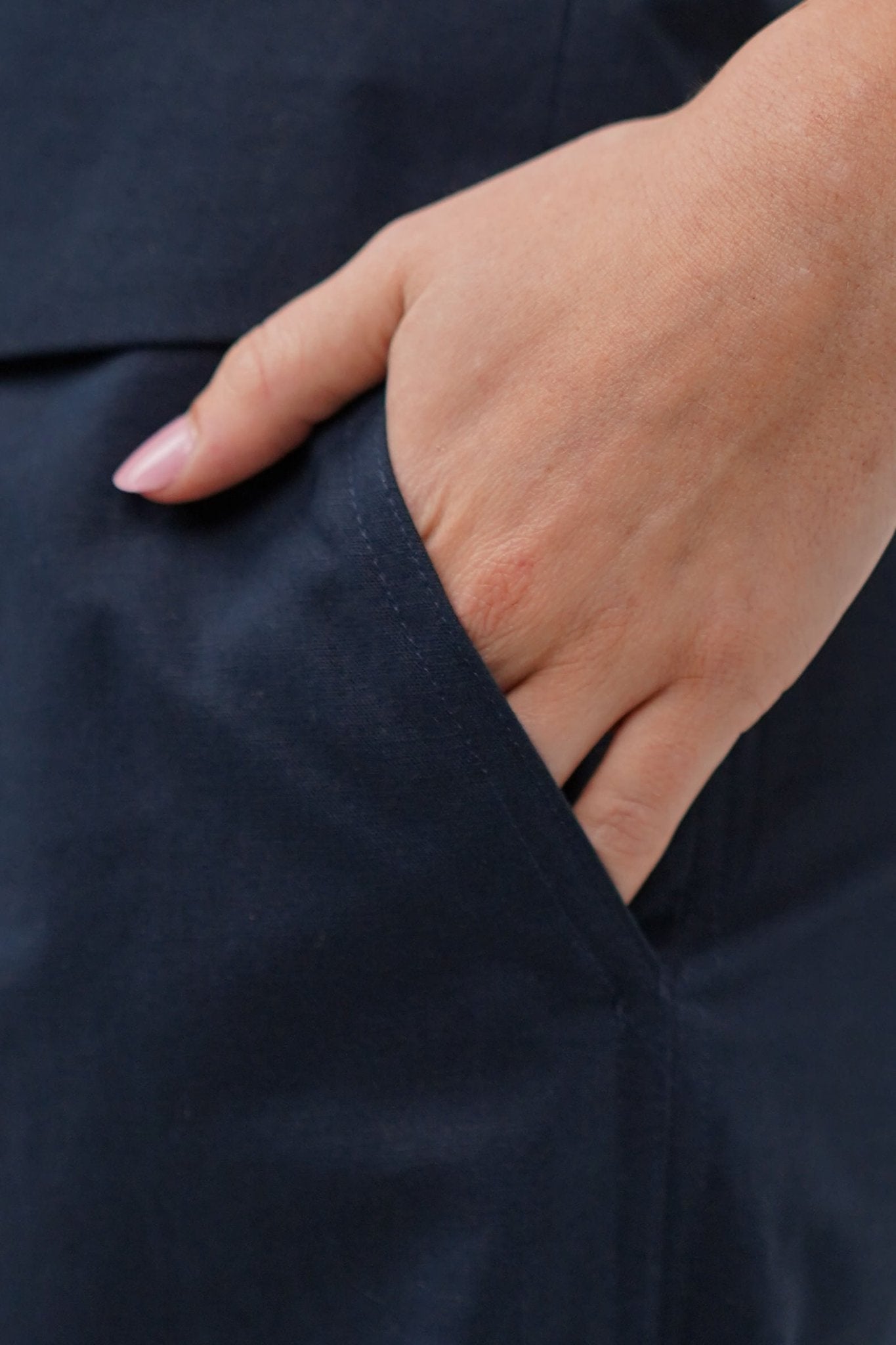 Hør Nederdel Navy |  Skagen-clothing.dk