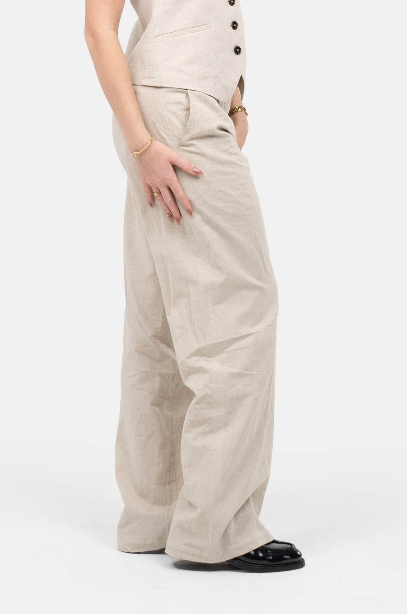 Hør Suitpants Beige |  Skagen-clothing.dk