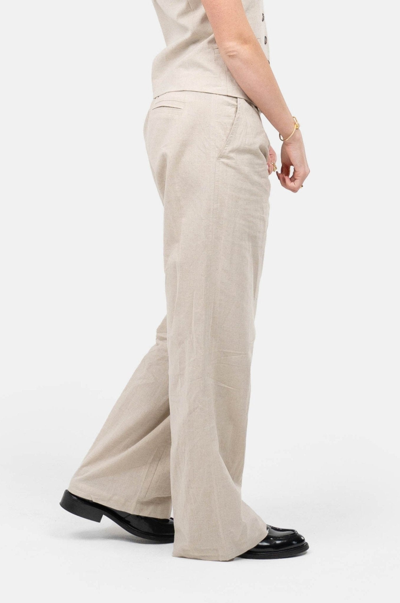 Hør Suitpants Beige |  Skagen-clothing.dk