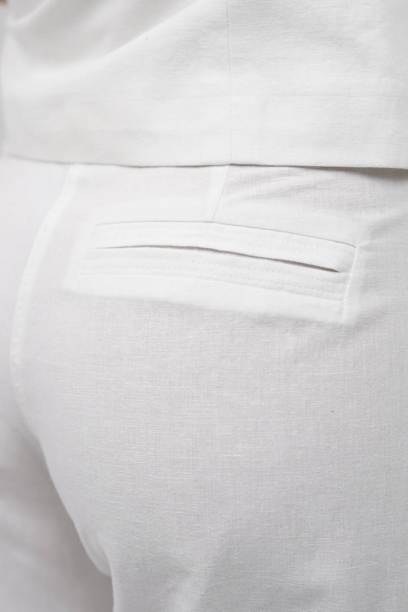 Hør Suitpants Hvid |  Skagen-clothing.dk