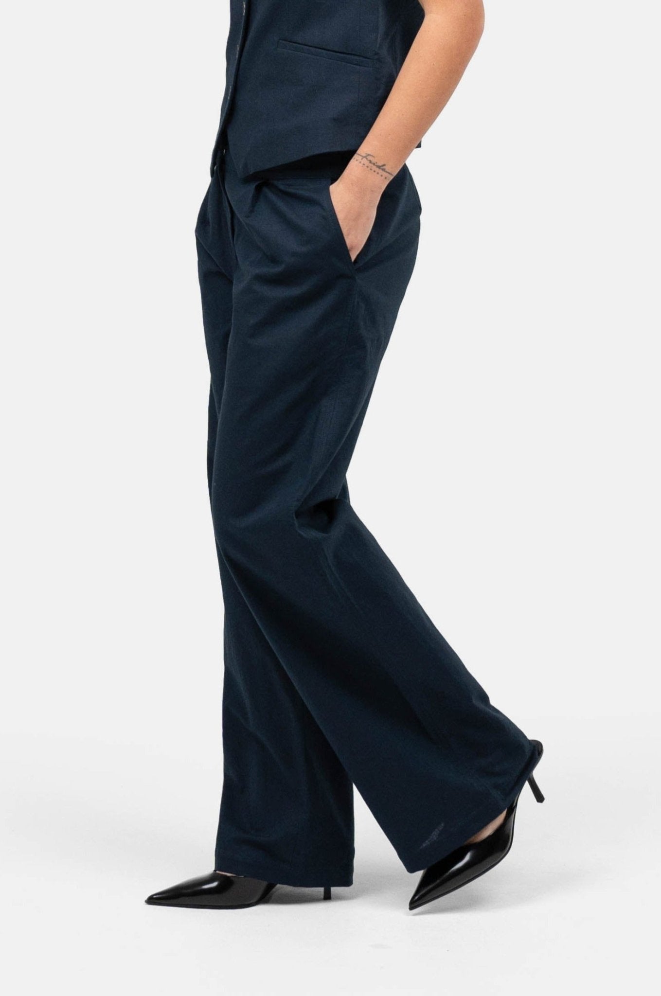 Hør Suitpants Navy |  Skagen-clothing.dk