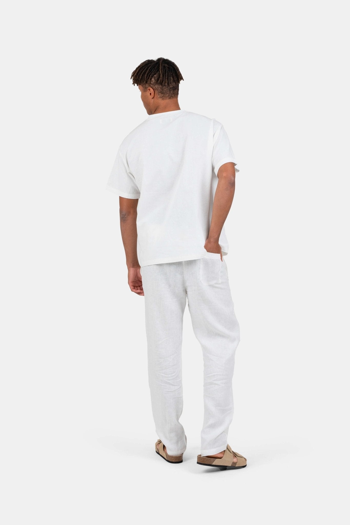 Hør T-shirt Hvid |  Skagen-clothing.dk