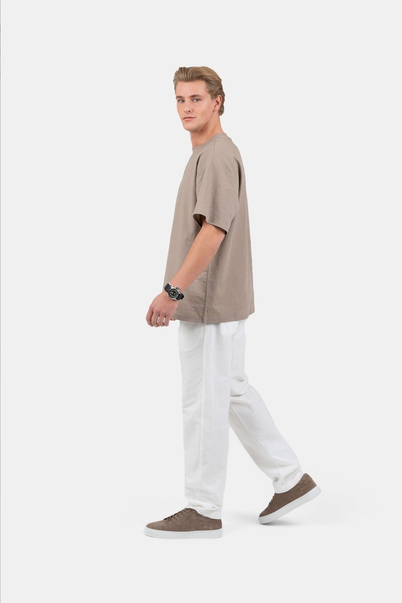 Hør T-shirt Mokka |  Skagen-clothing.dk