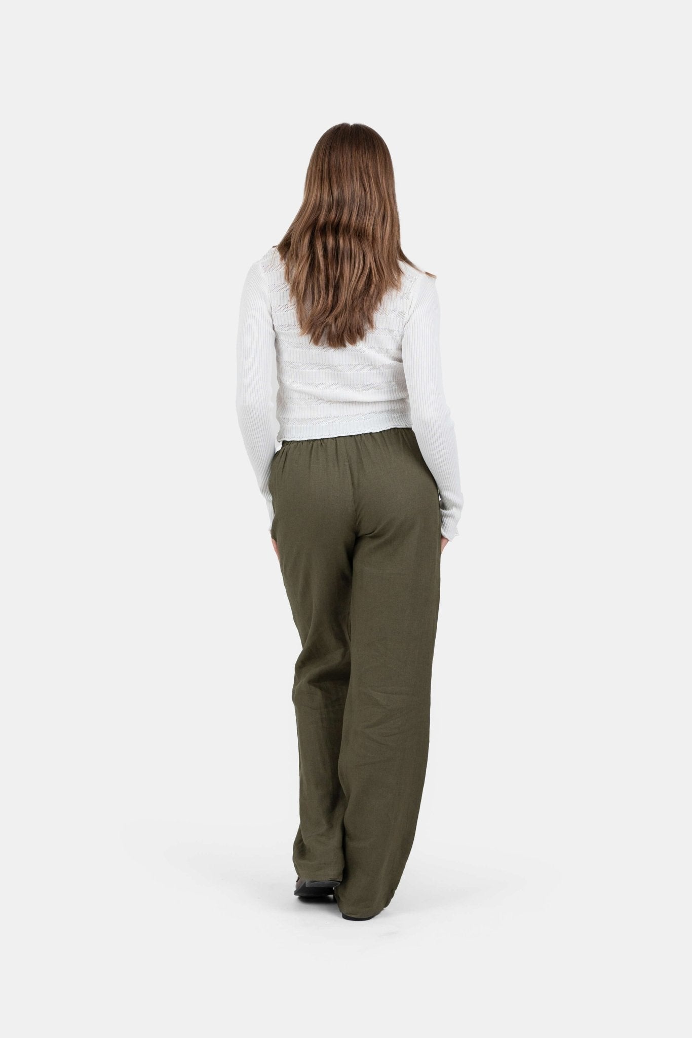 Hørbukser Højtaljede Army |  Skagen-clothing.dk