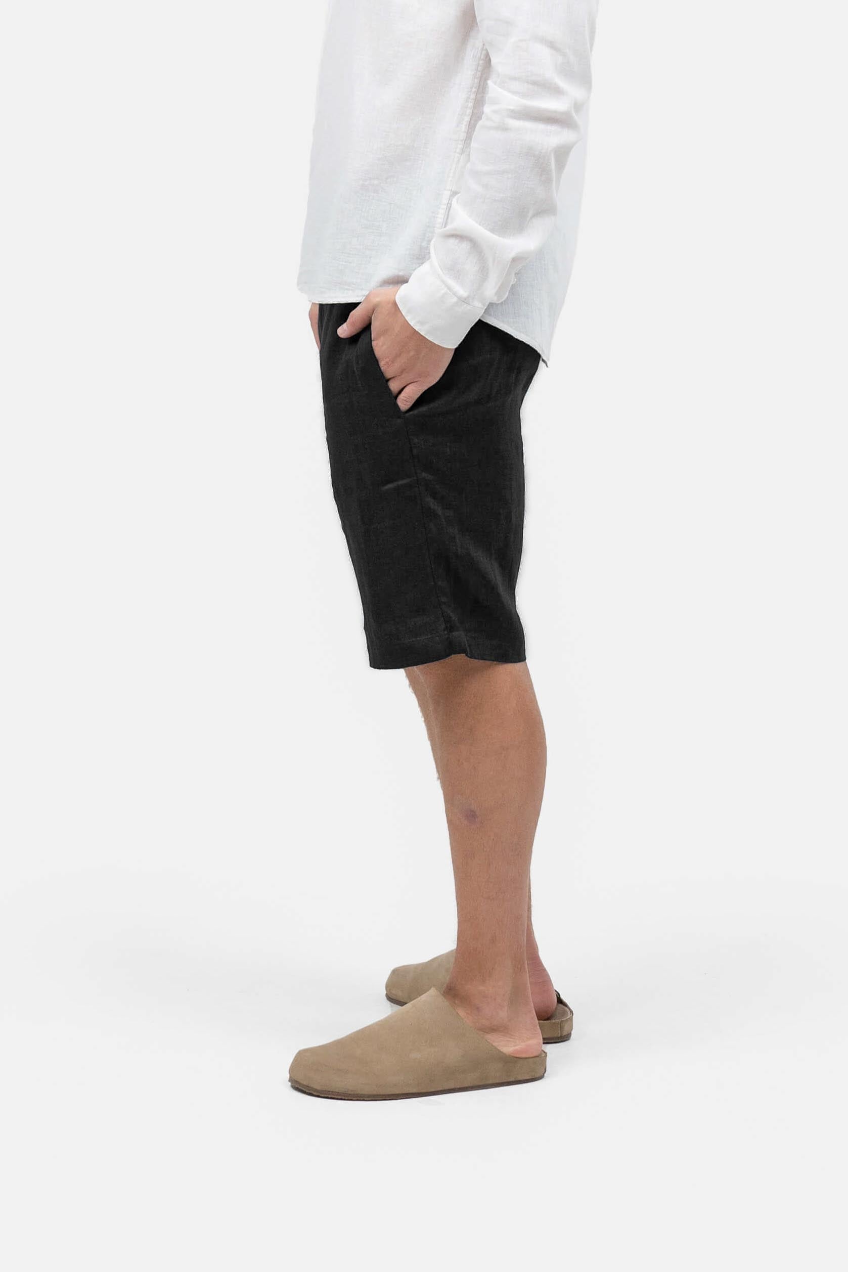 Hørshorts Sort |  Skagen-clothing.dk