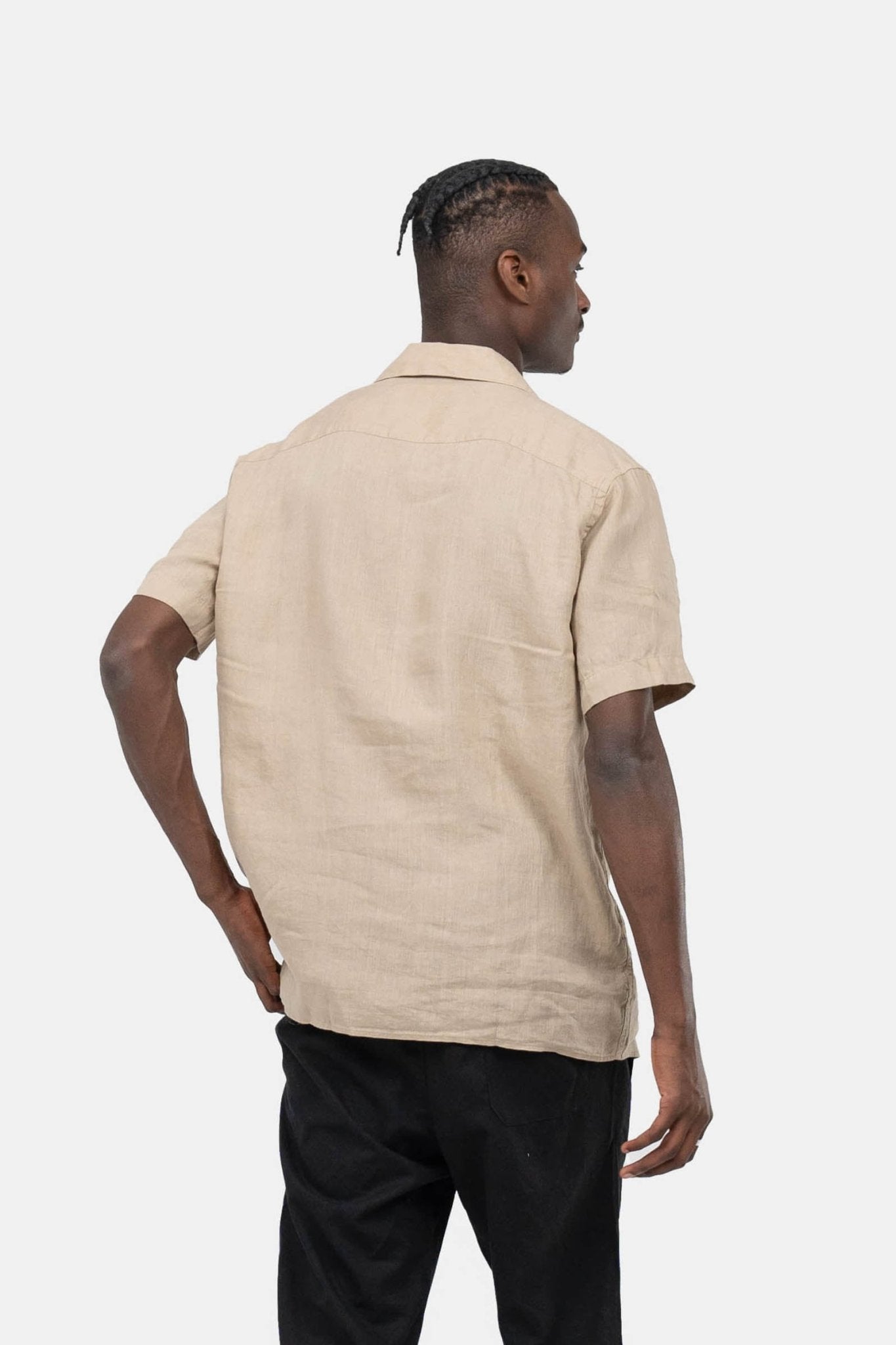 Kortærmet Hørskjorte Mokka |  Skagen-clothing.dk