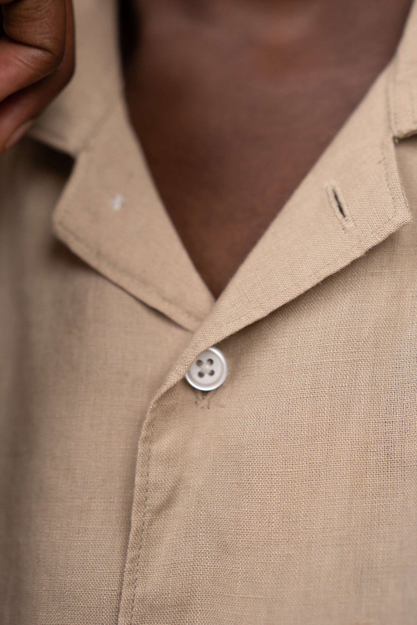 Kortærmet Hørskjorte Mokka |  Skagen-clothing.dk