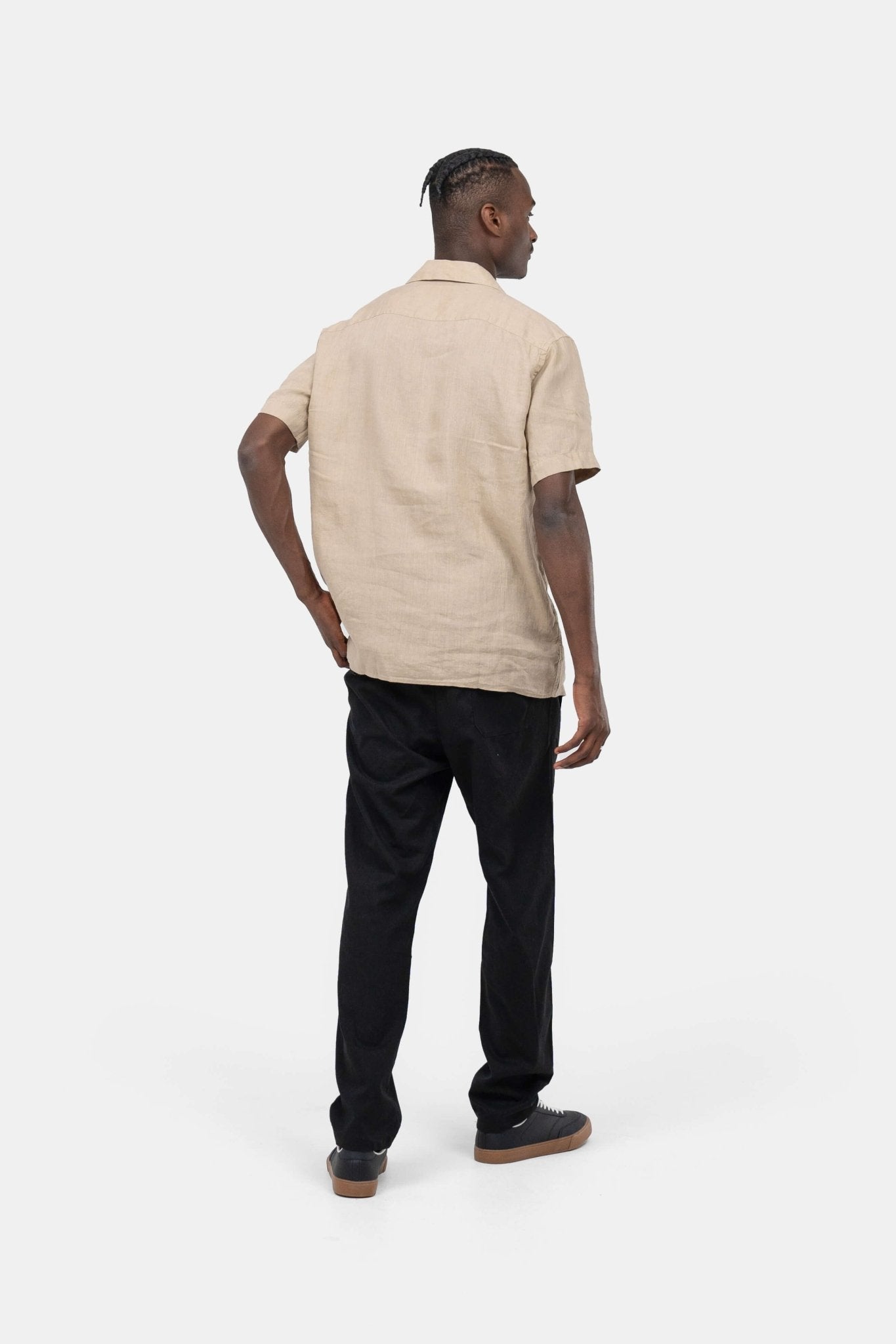 Kortærmet Hørskjorte Mokka |  Skagen-clothing.dk
