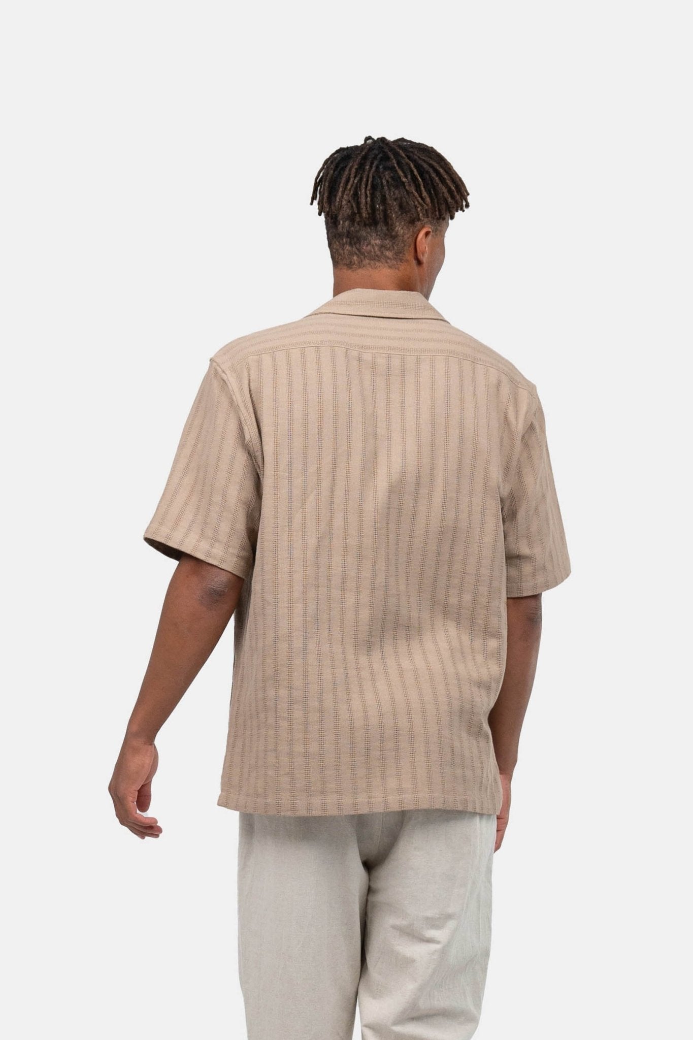 Kortærmet Strikskjorte Mokka |  Skagen-clothing.dk