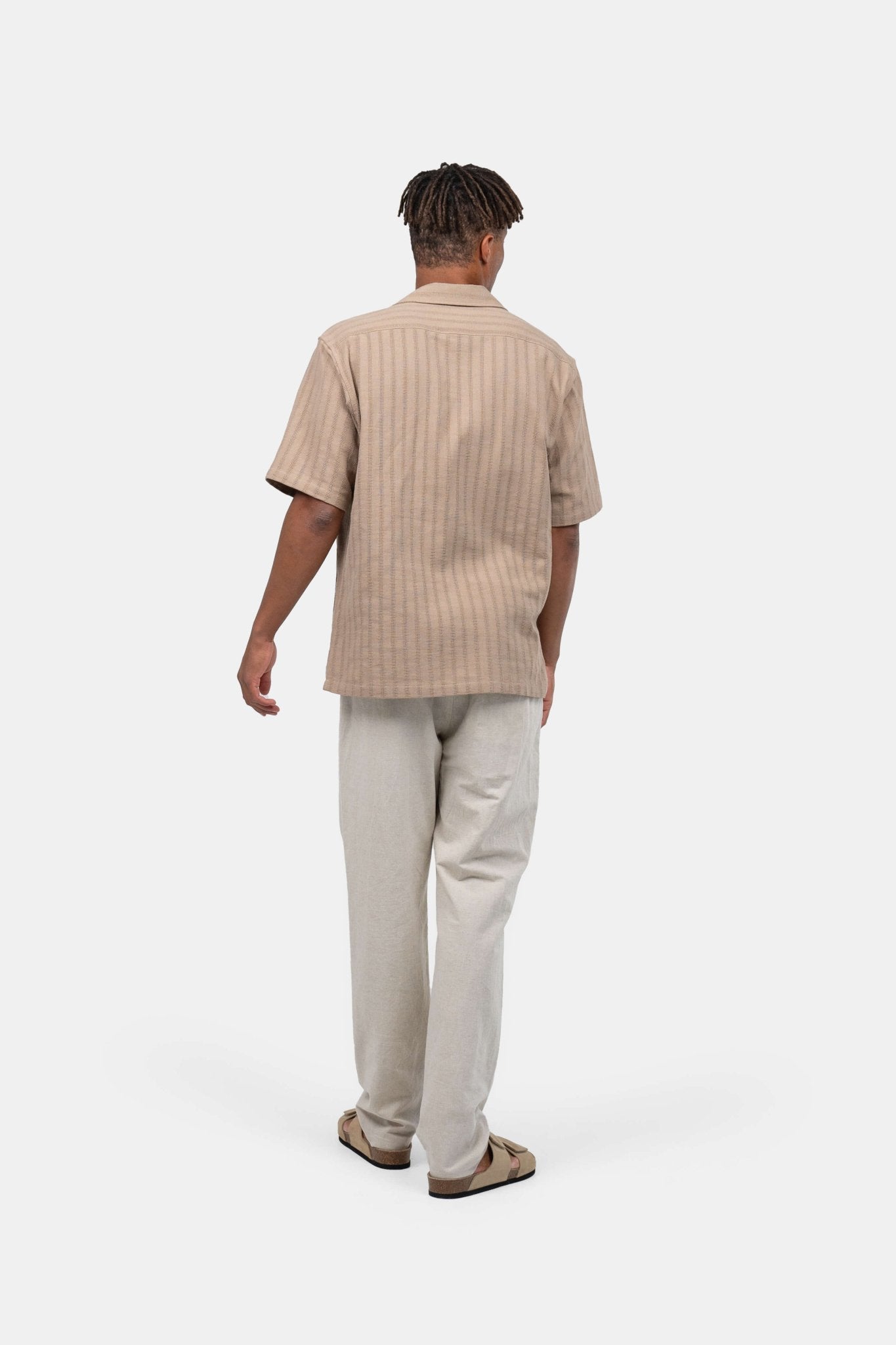 Kortærmet Strikskjorte Mokka |  Skagen-clothing.dk